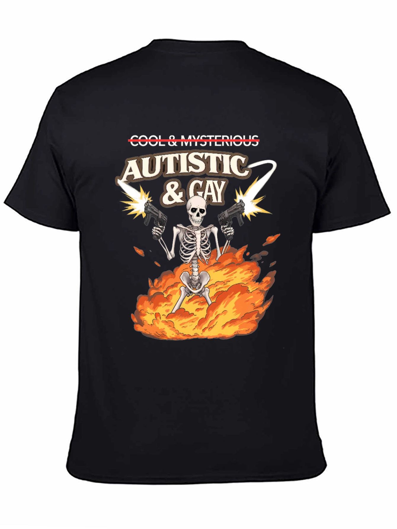Autistic & Gay Skeleton T-Shirt