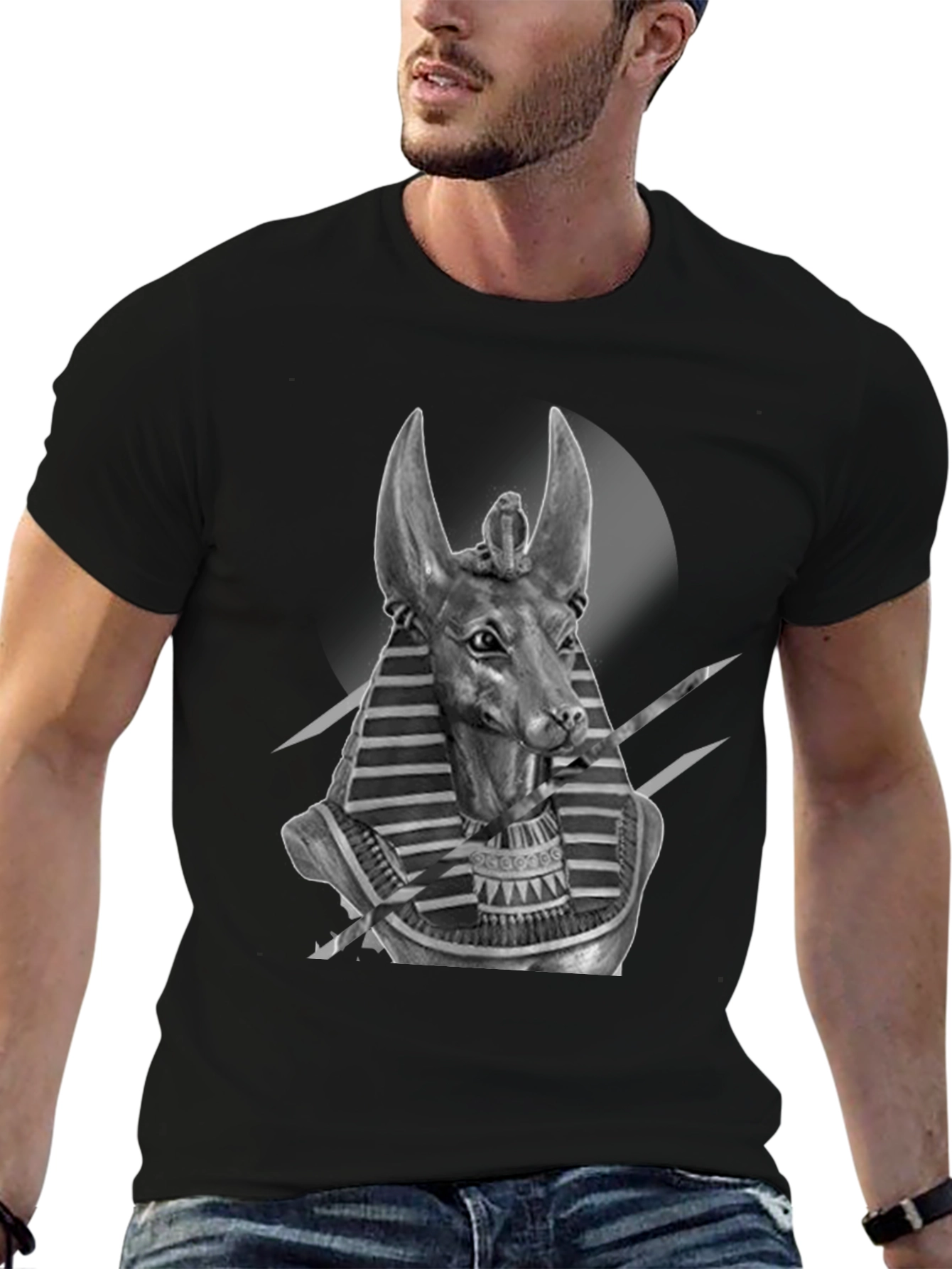 Anubis Graphic Tee - Egyptian Dog God T-Shirt