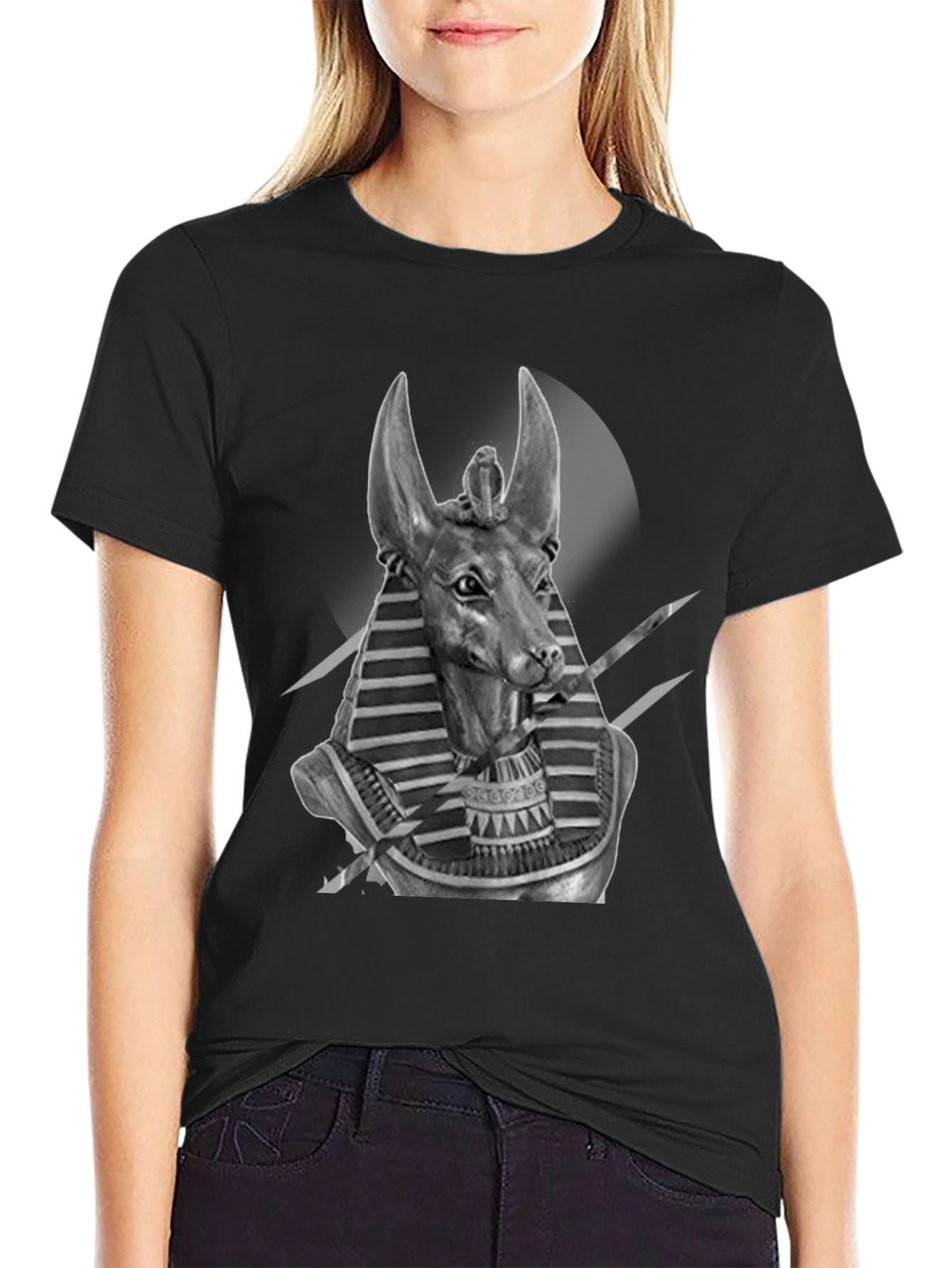 Anubis Graphic Tee - Egyptian Dog God T-Shirt