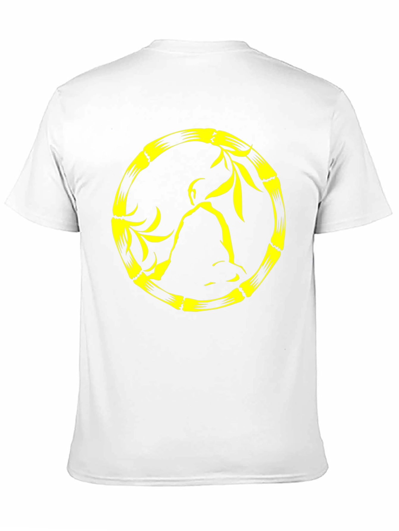 Buddha Bamboo Circle Black Tee