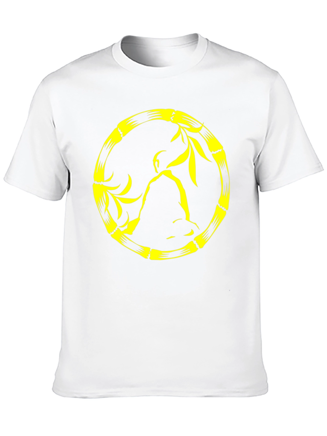 Buddha Bamboo Circle Black Tee