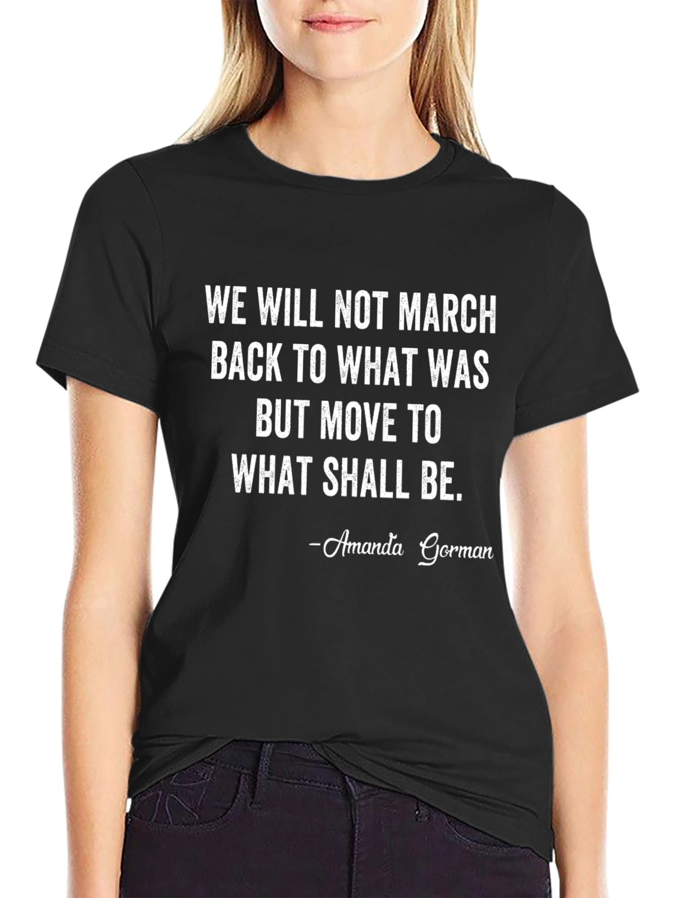 Amanda Gorman Quote T-Shirt - Inspirational Black Tee