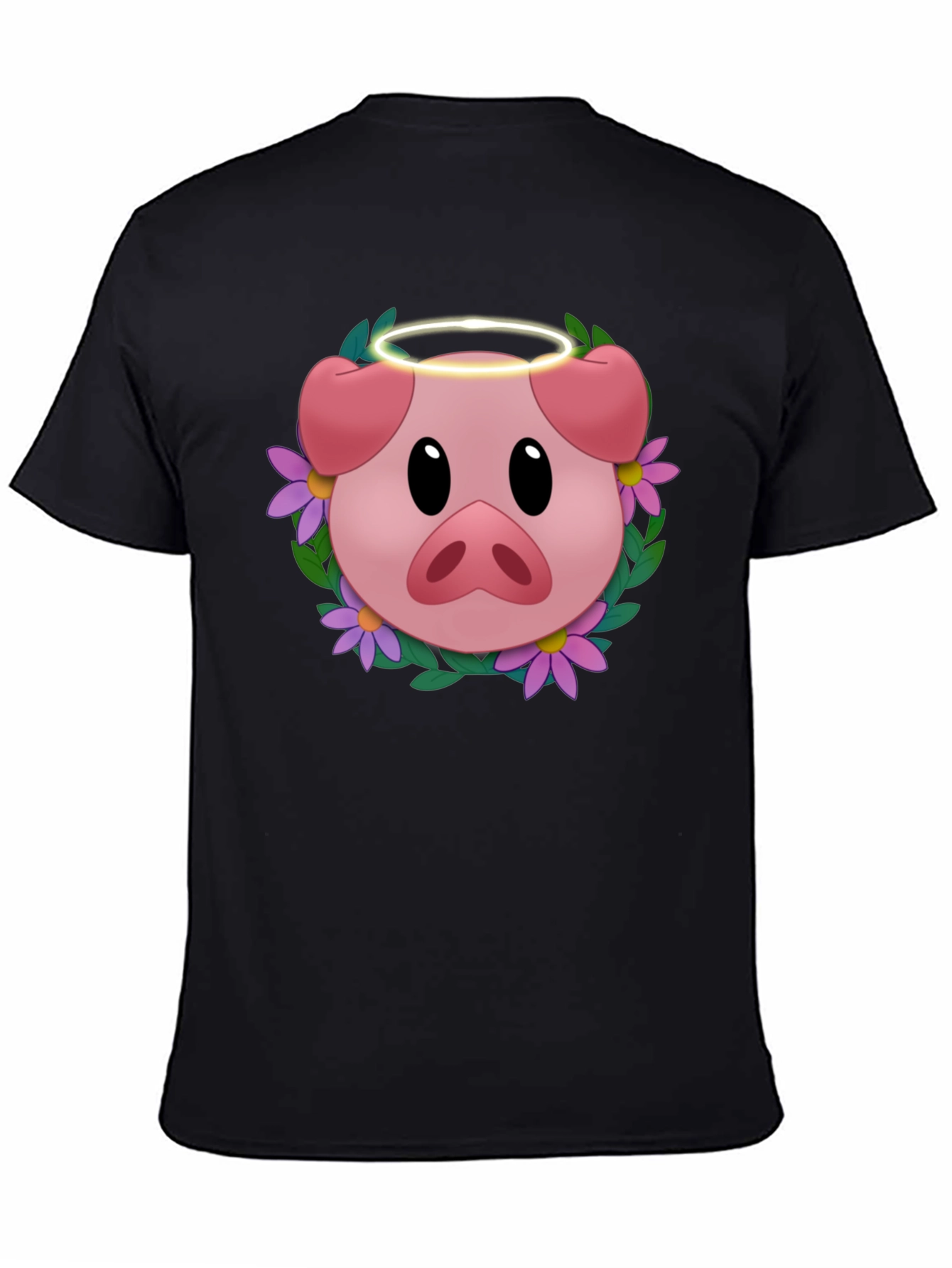 Pig with Halo T-Shirt - Whimsical Graphic Tee