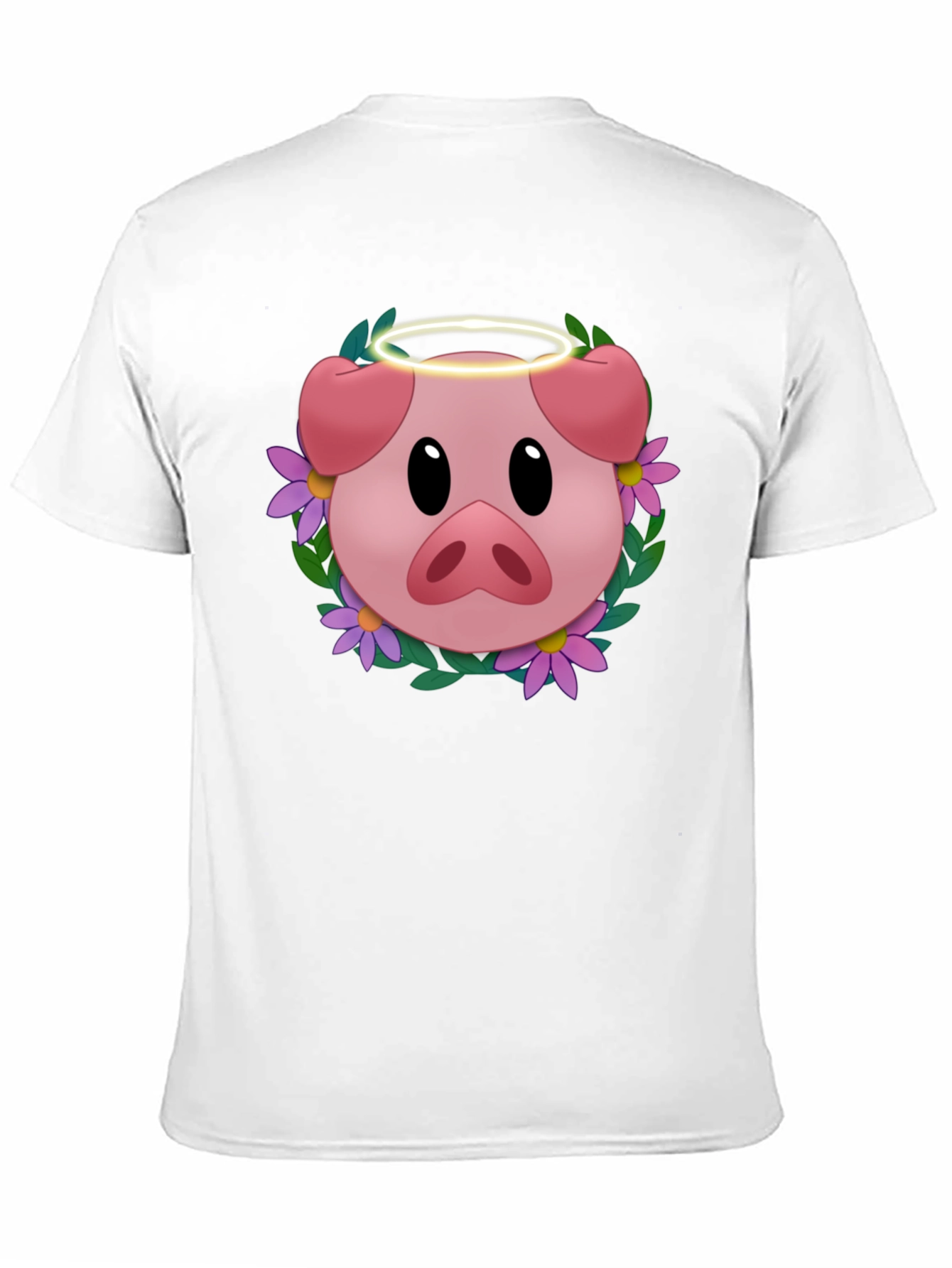 Pig with Halo T-Shirt - Whimsical Graphic Tee