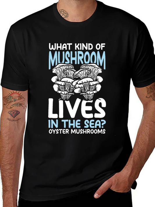 Oyster Mushroom Sea T-Shirt Funny Graphic Tee