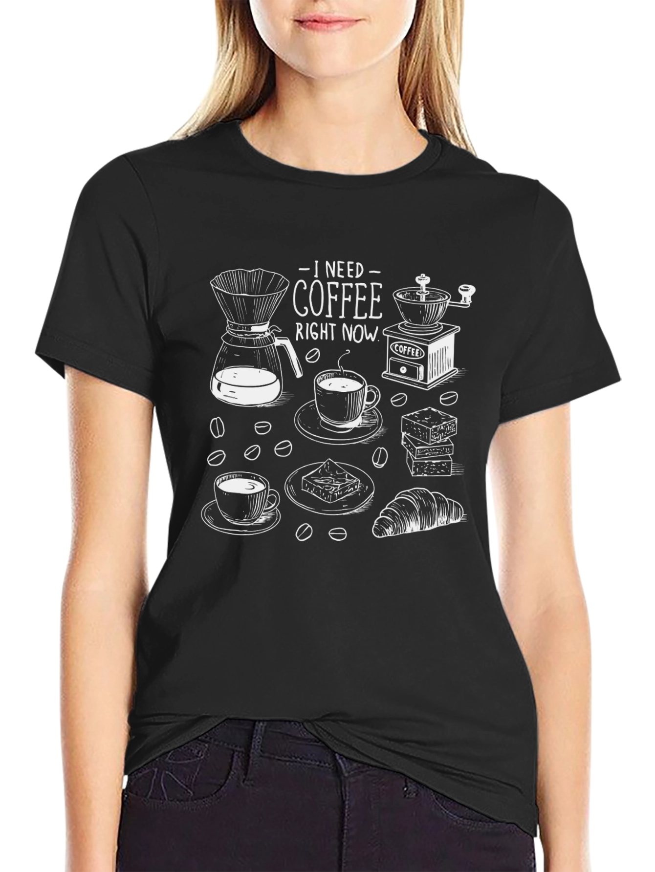 I Need Coffee Right Now T-Shirt - Unisex Tee