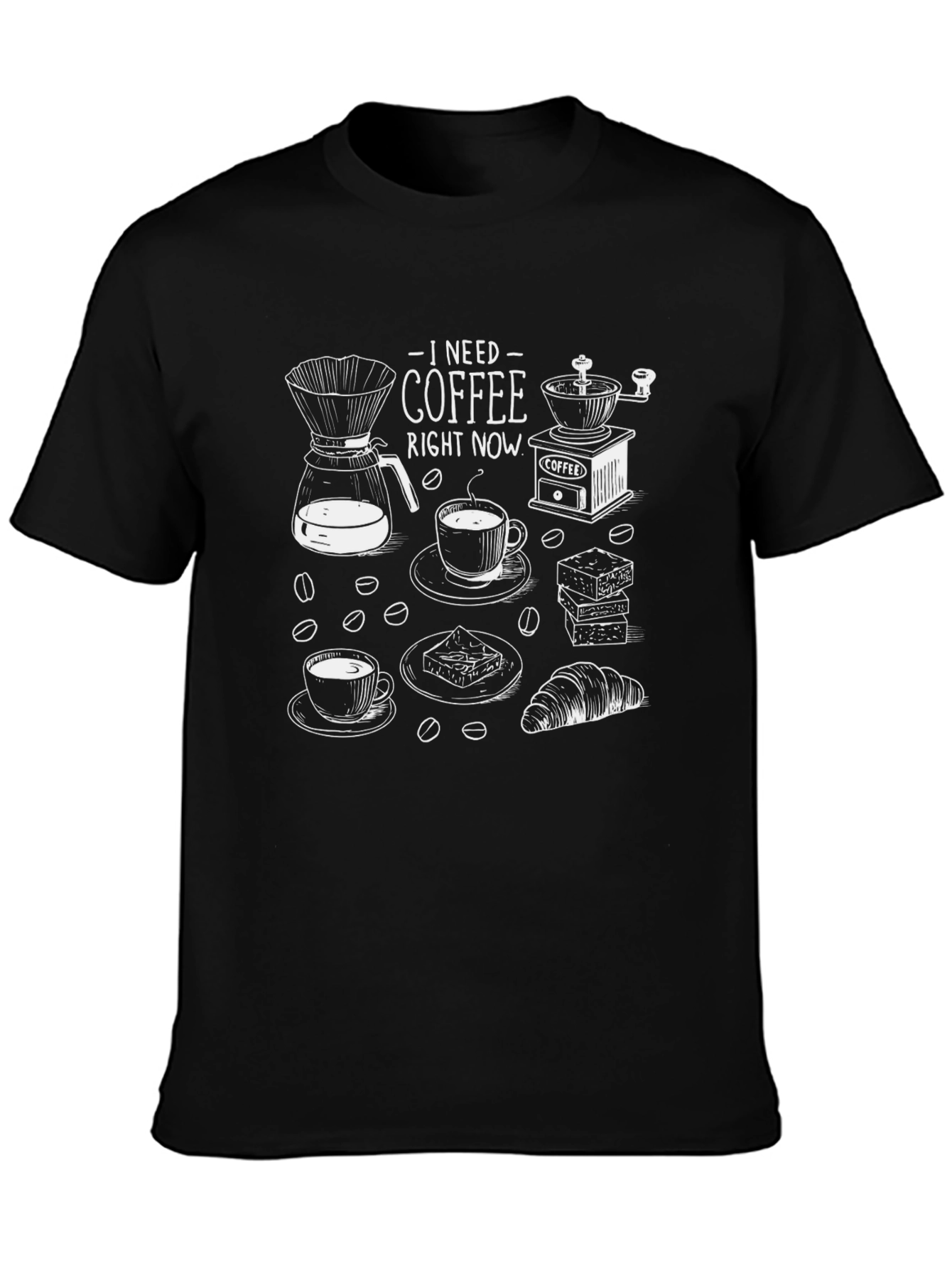 I Need Coffee Right Now T-Shirt - Unisex Tee