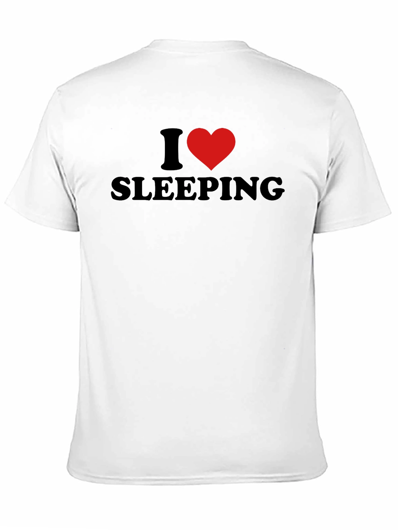 I Heart Sleeping Black Graphic T-Shirt