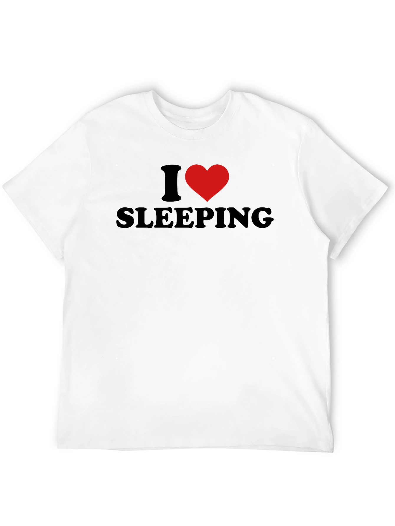 I Heart Sleeping Black Graphic T-Shirt