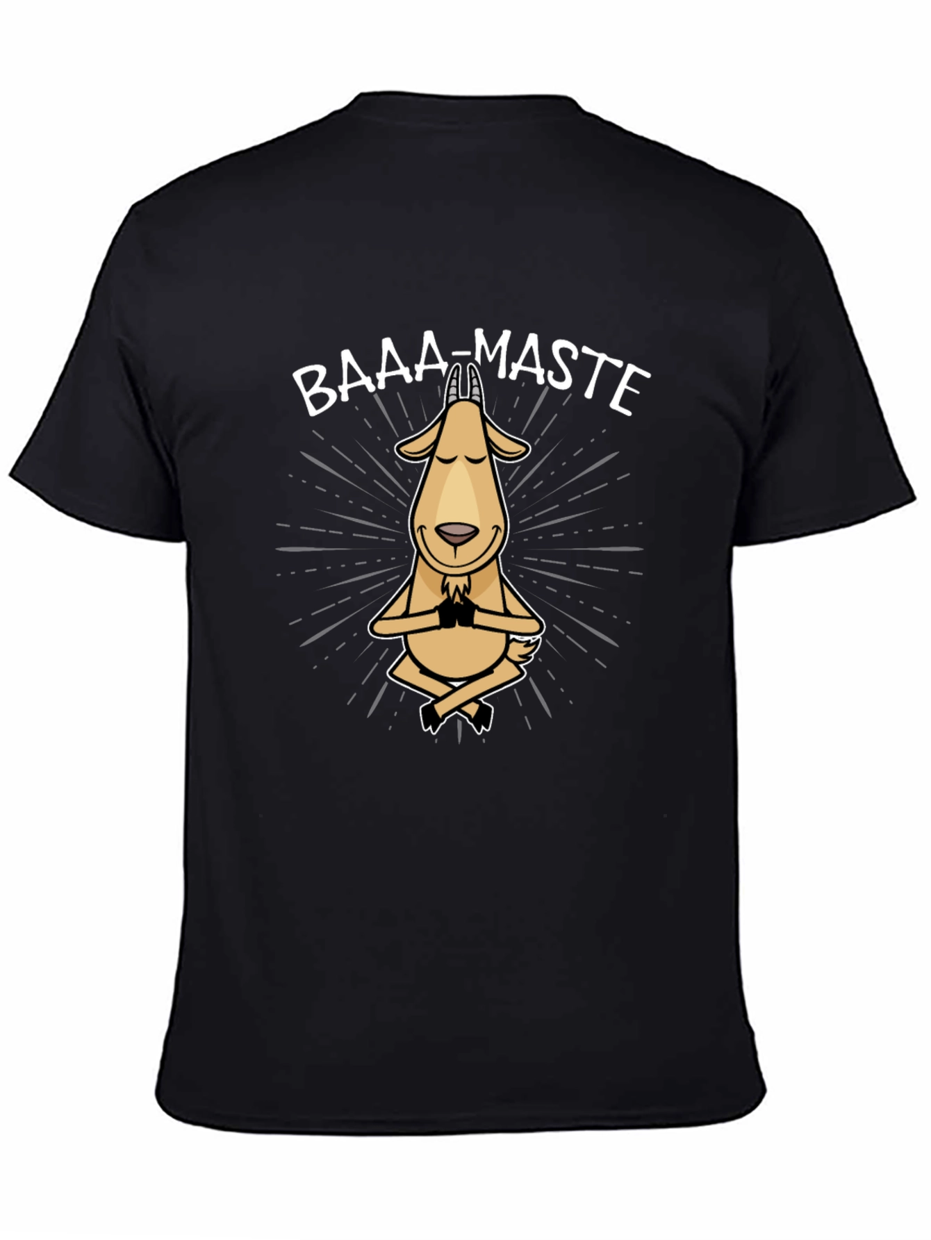 Baaa-Maste Goat Yoga T-Shirt - Funny Meditating Tee