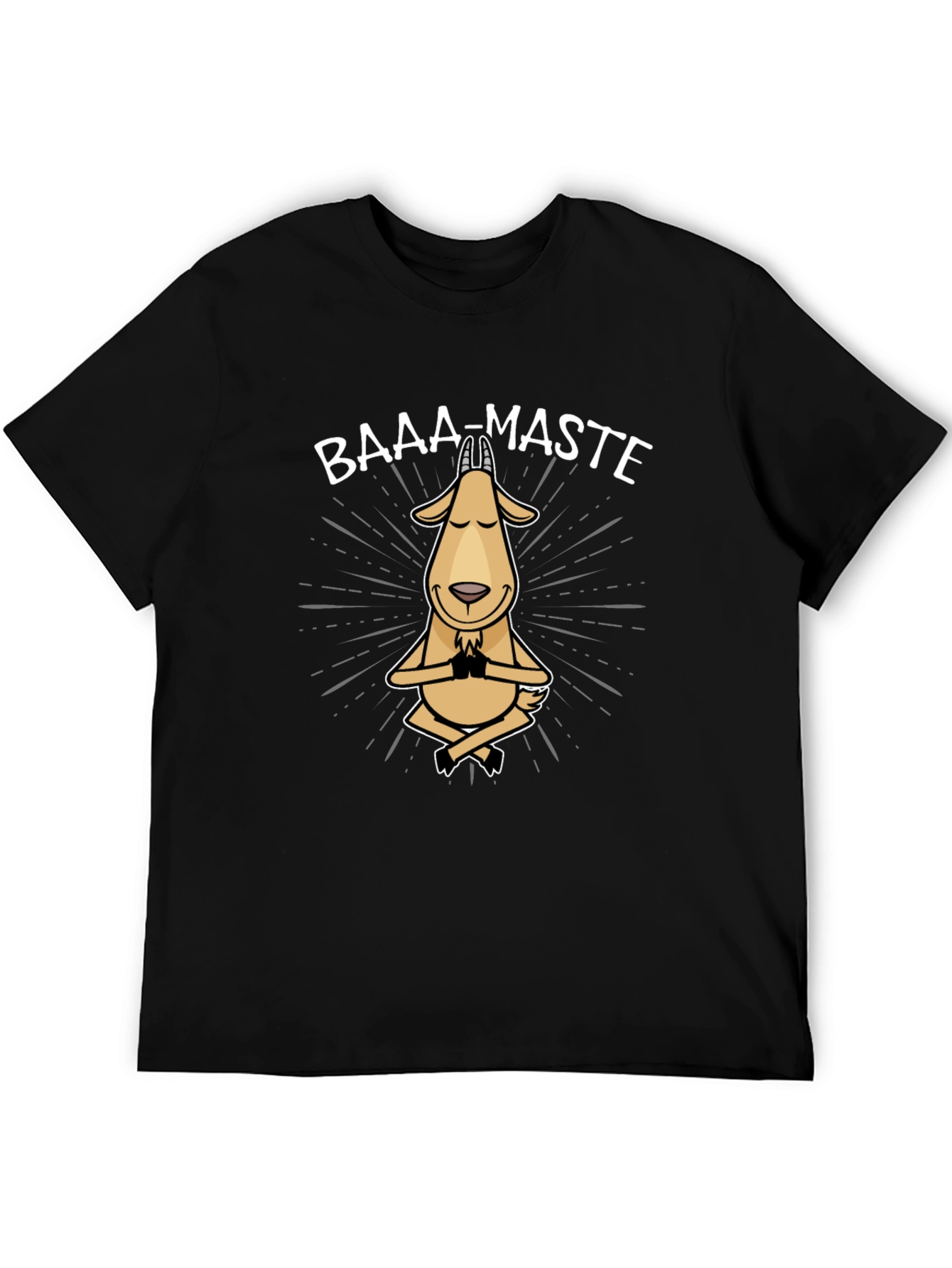 Baaa-Maste Goat Yoga T-Shirt - Funny Meditating Tee