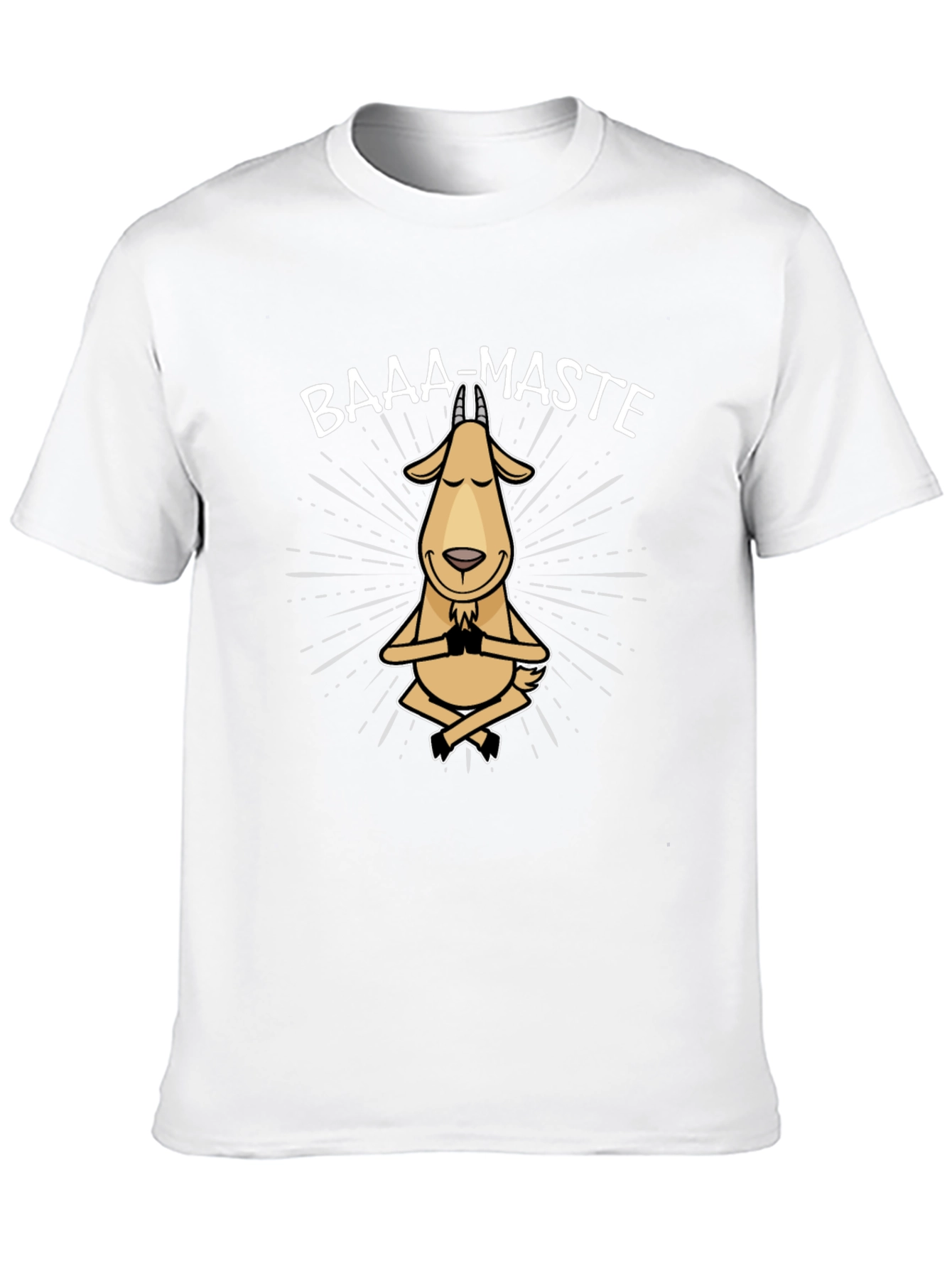 Baaa-Maste Goat Yoga T-Shirt - Funny Meditating Tee