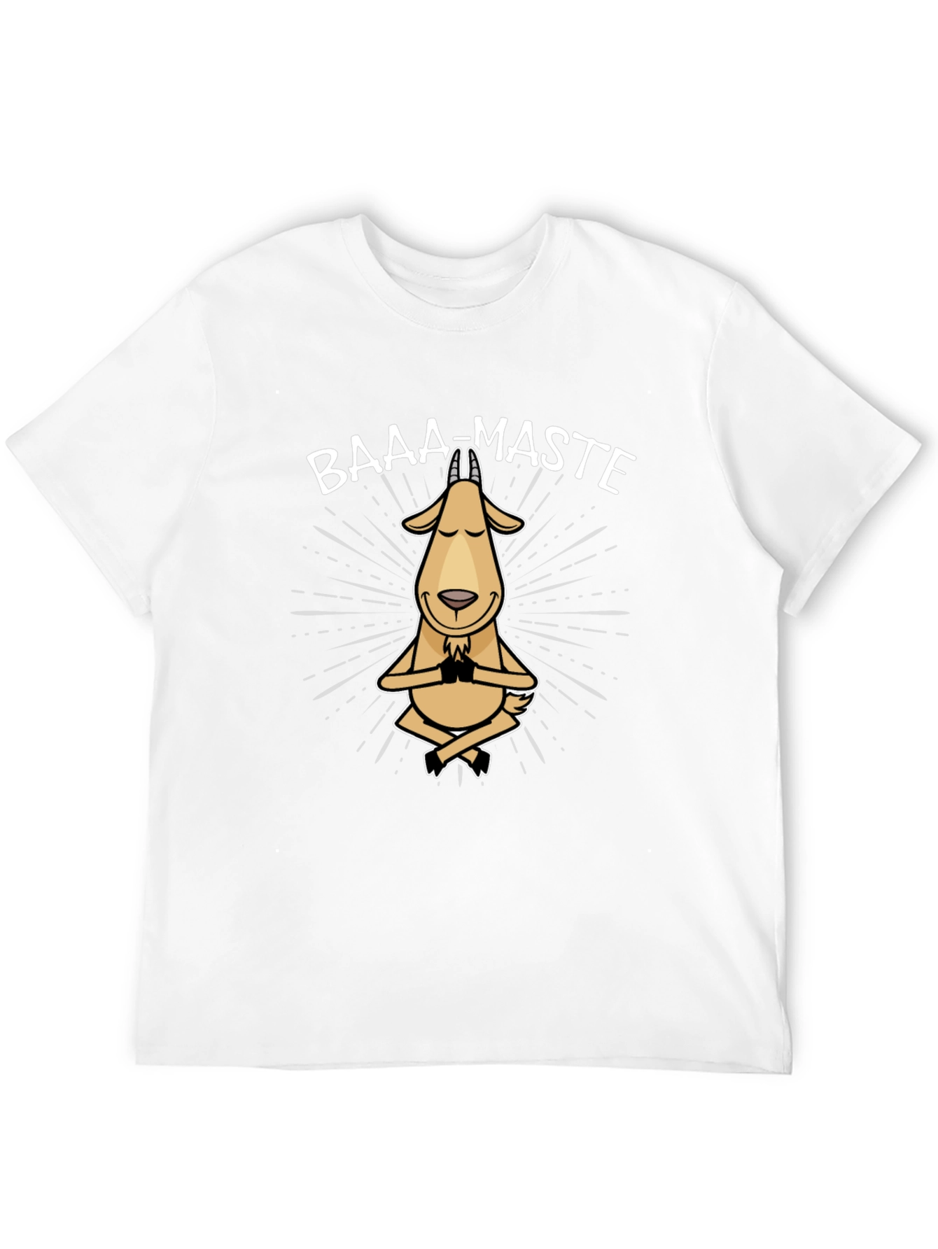 Baaa-Maste Goat Yoga T-Shirt - Funny Meditating Tee
