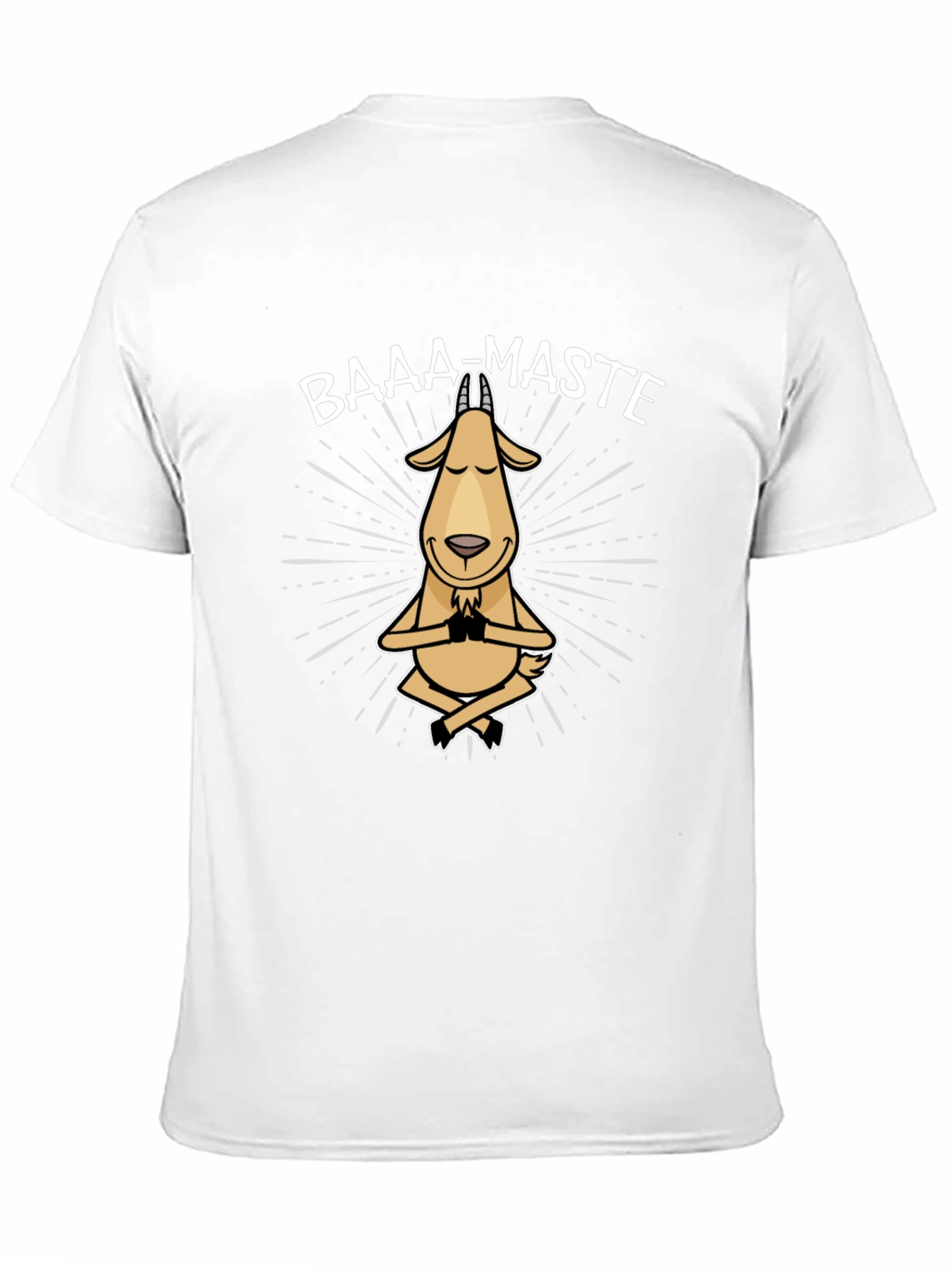 Baaa-Maste Goat Yoga T-Shirt - Funny Meditating Tee