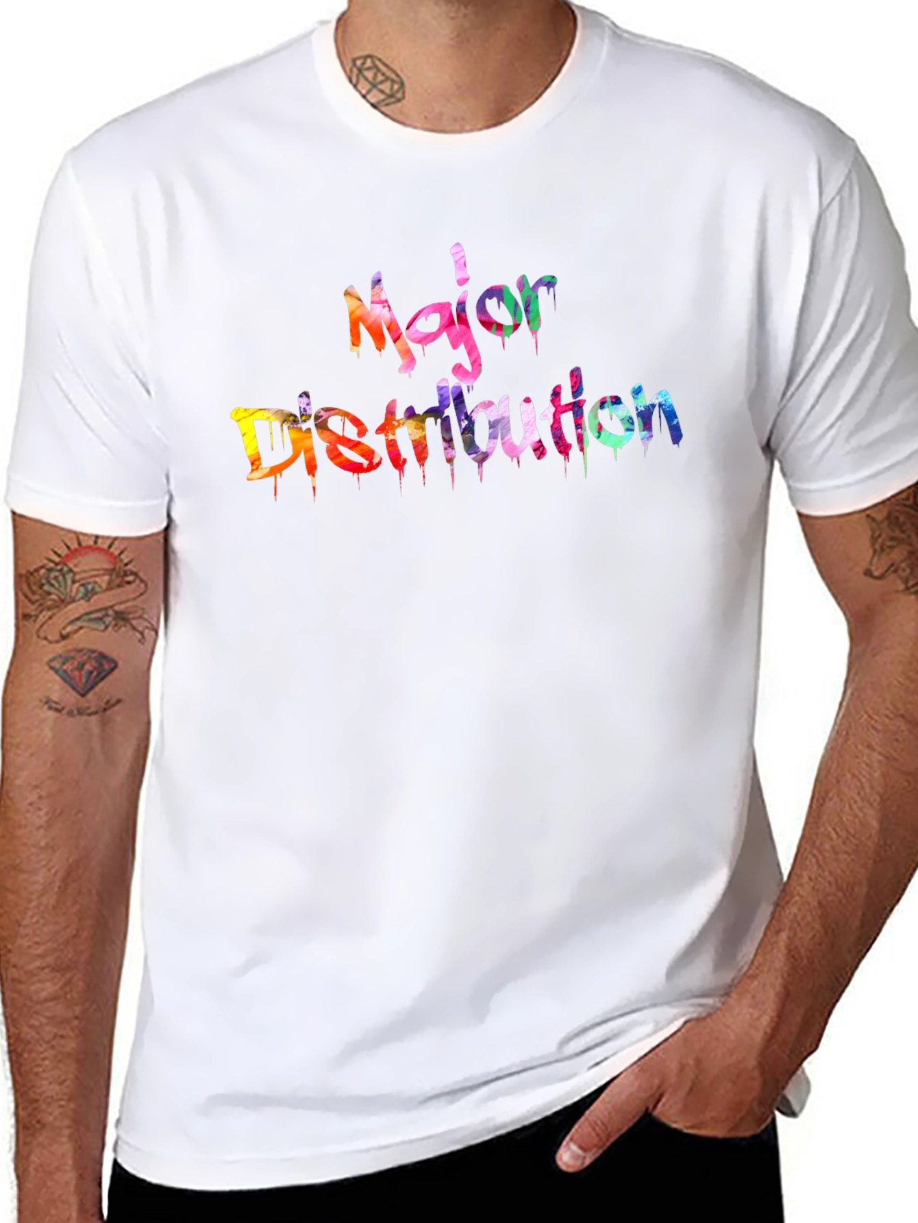 Major Distribution Graffiti Style Tee