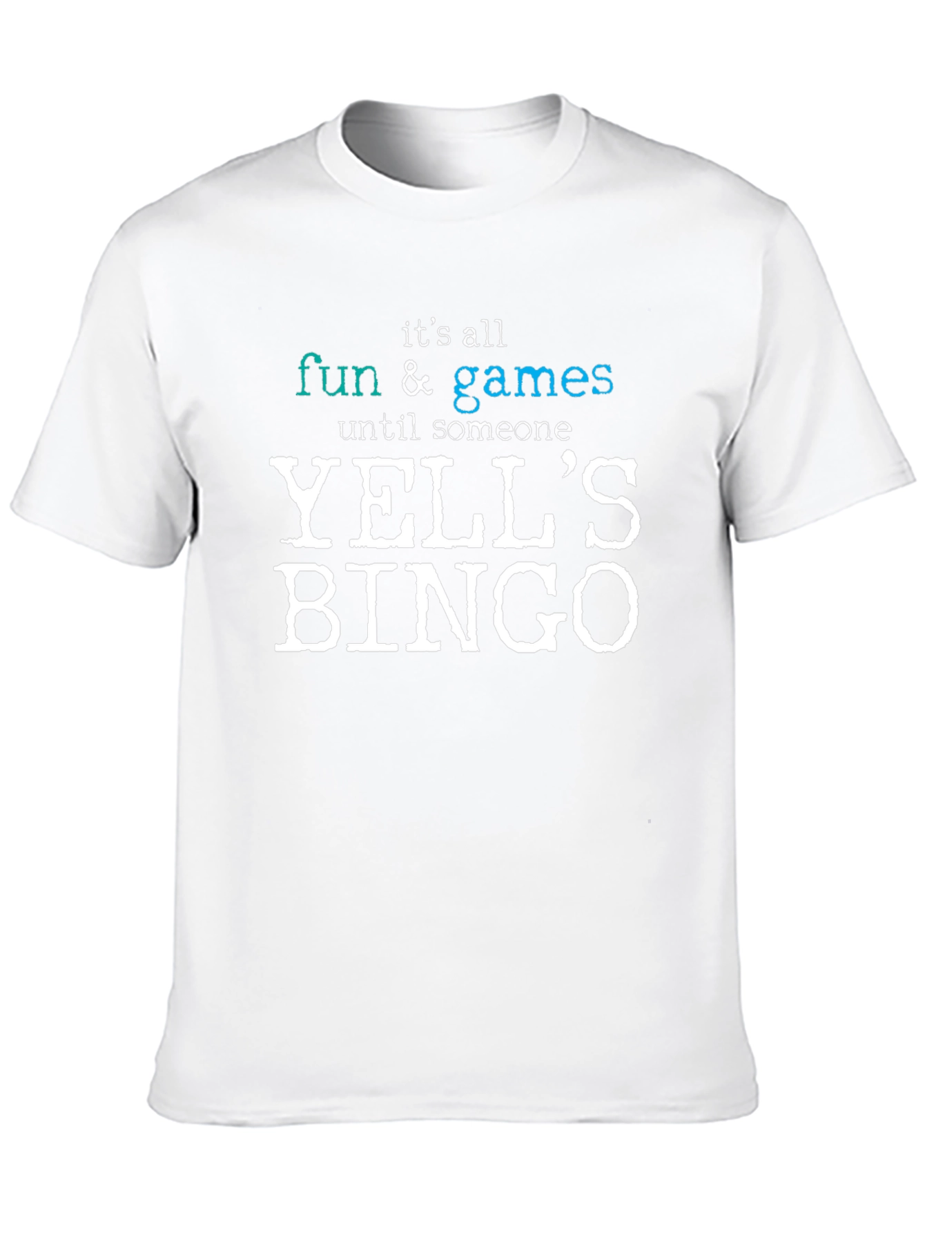 Funny YELLS BINGO T-Shirt for Game Lovers