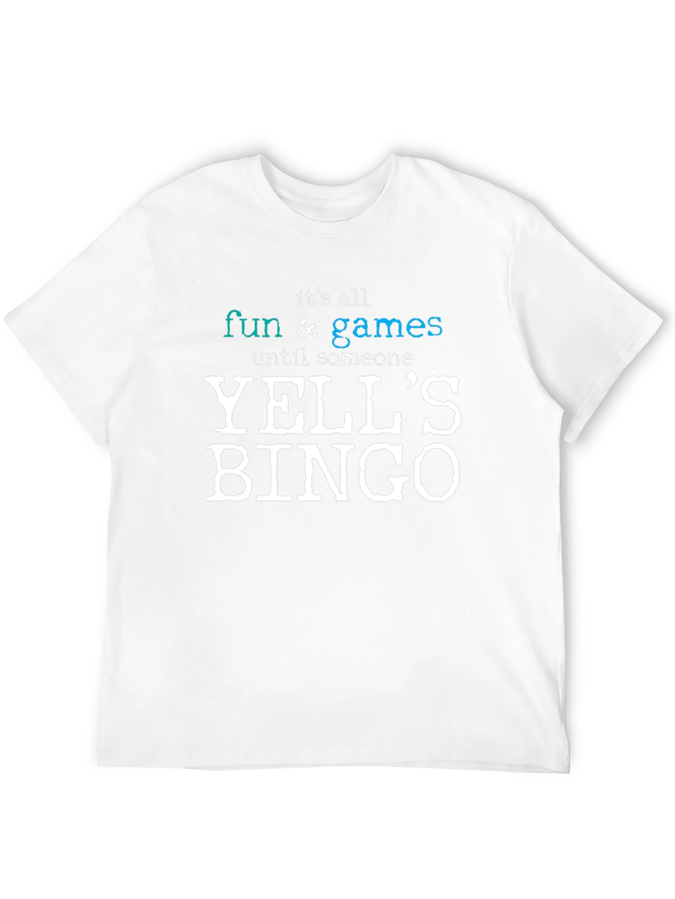 Funny YELLS BINGO T-Shirt for Game Lovers