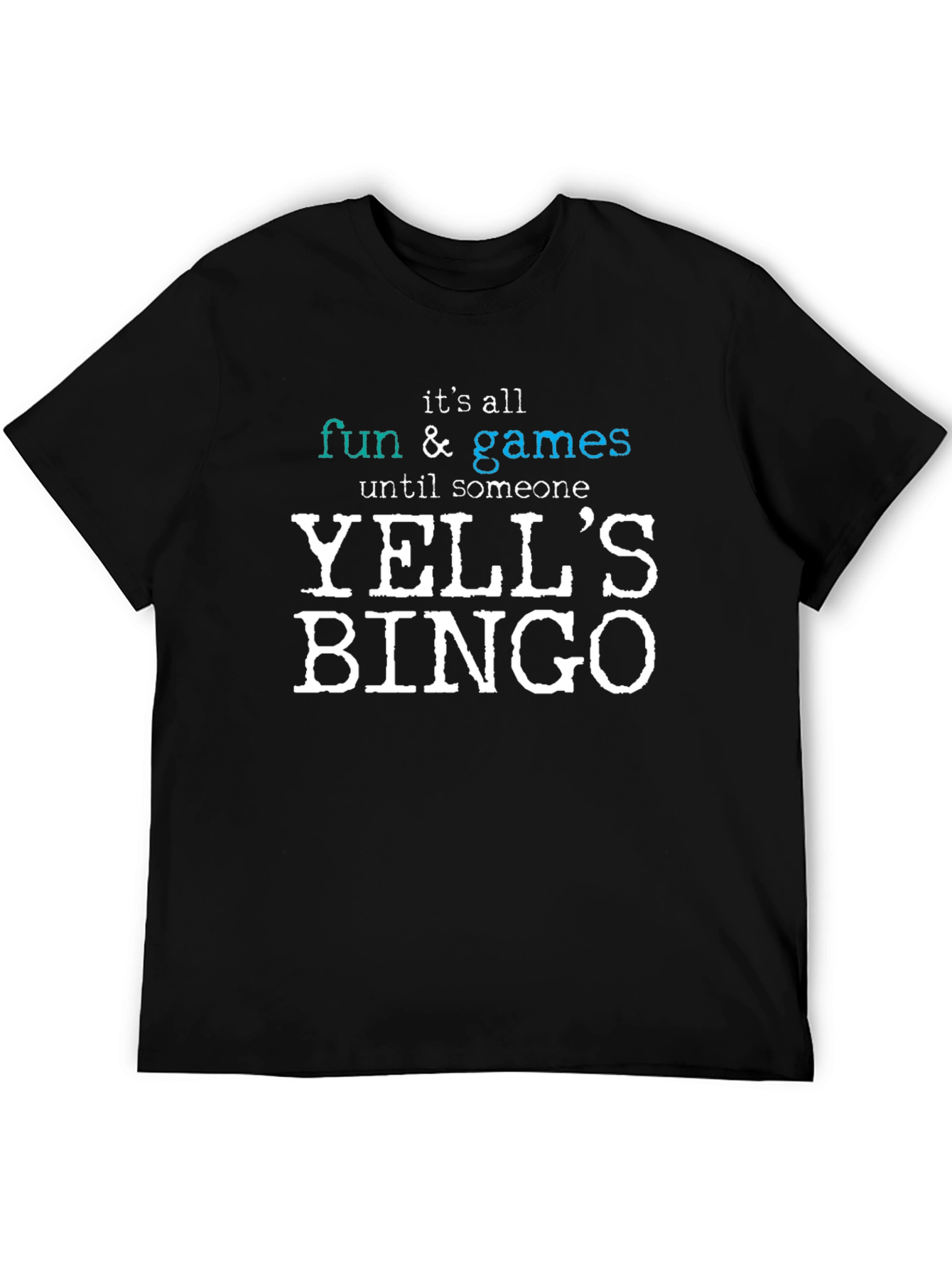Funny YELLS BINGO T-Shirt for Game Lovers