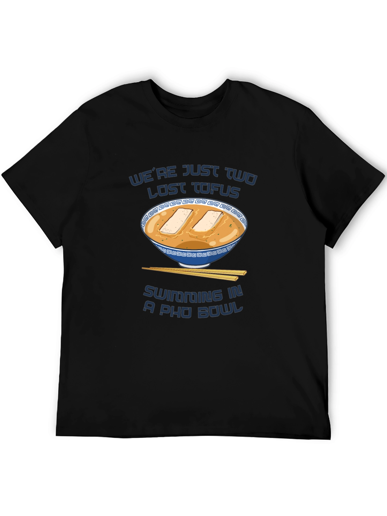 Lost Tofus in a Pho Bowl Funny Graphic Tee