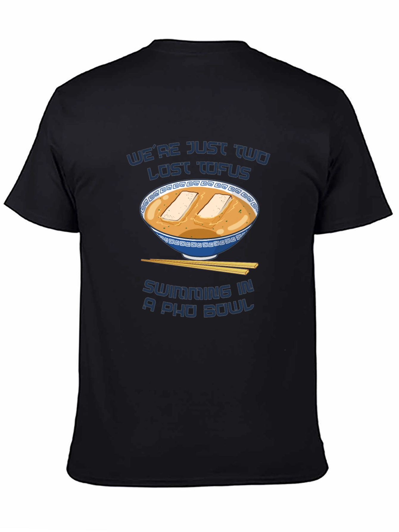 Lost Tofus in a Pho Bowl Funny Graphic Tee