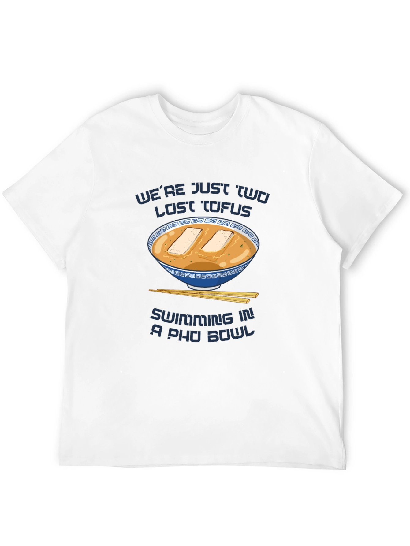 Lost Tofus in a Pho Bowl Funny Graphic Tee