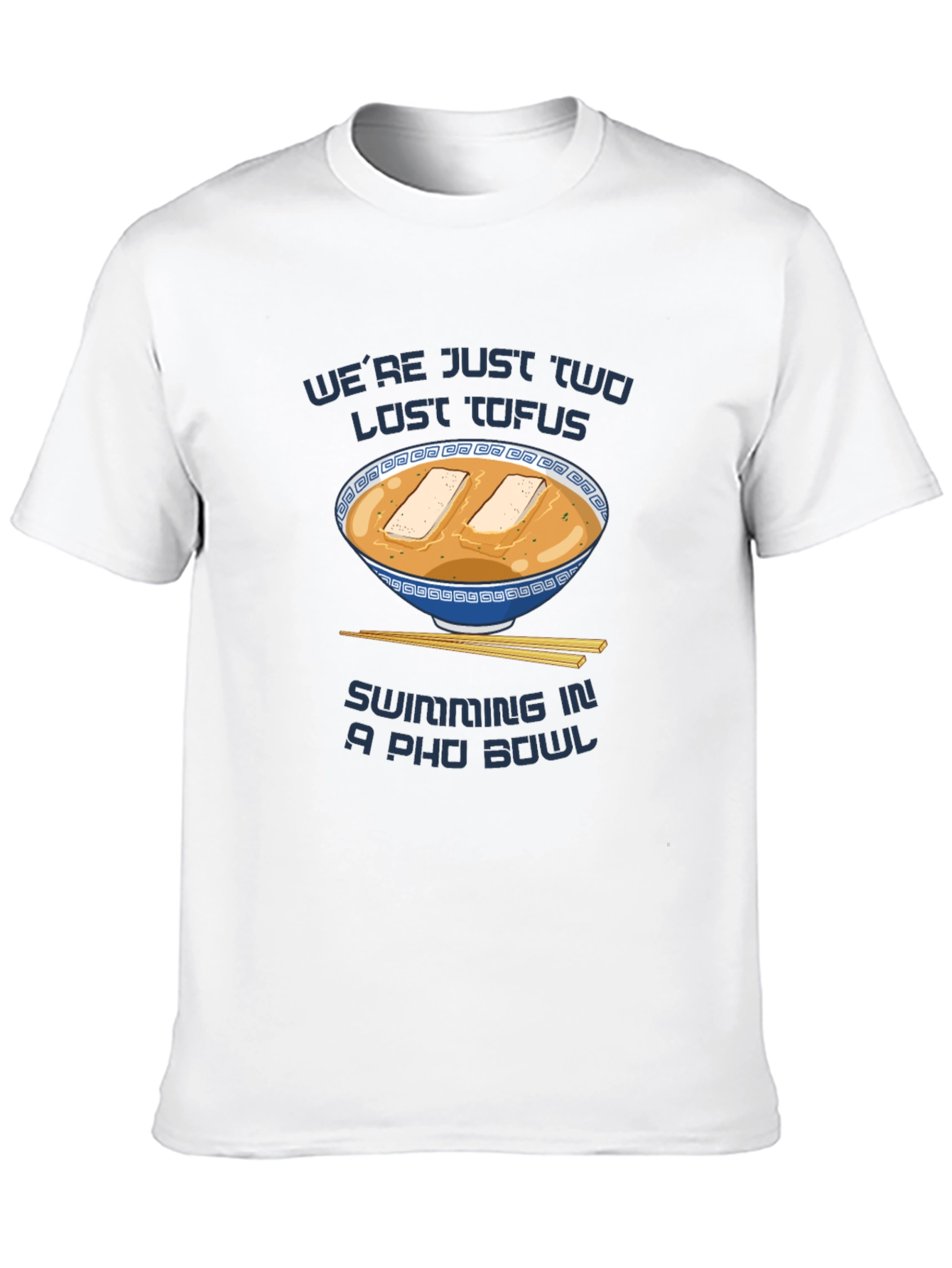 Lost Tofus in a Pho Bowl Funny Graphic Tee
