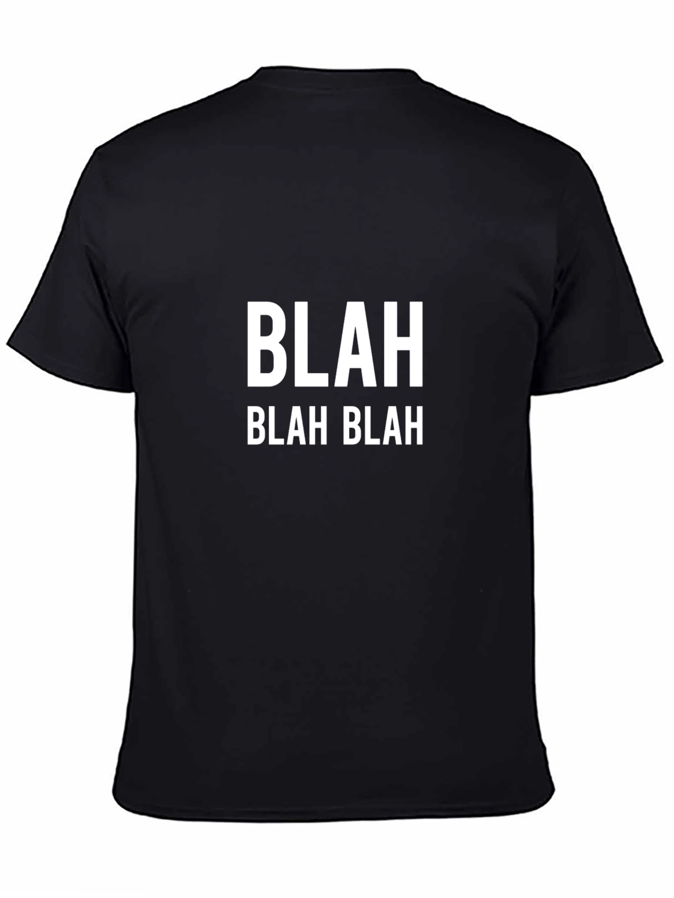 Blah Graphic T-Shirt - Mens Black Tee