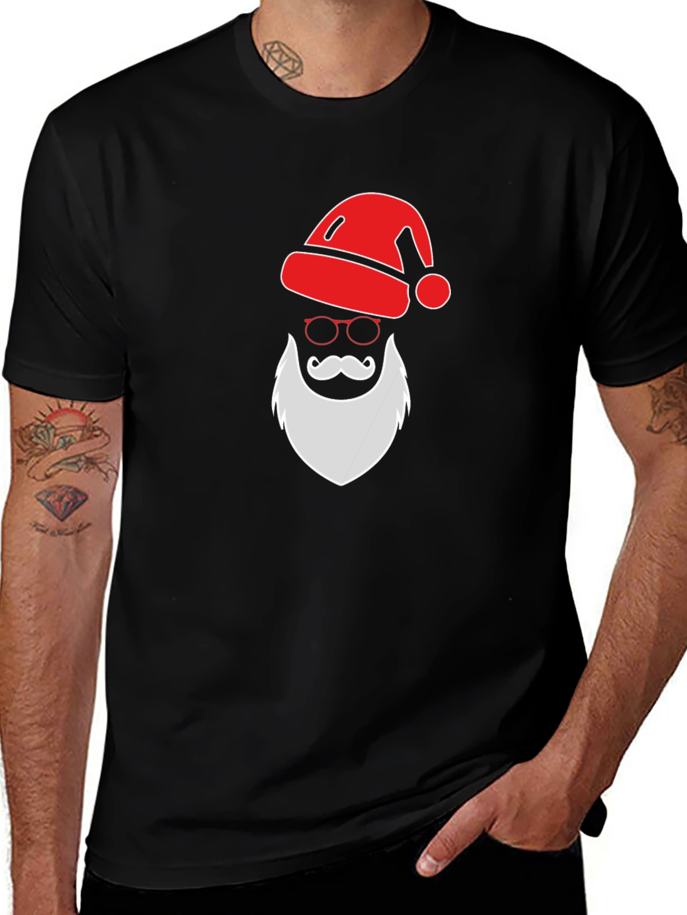 Festive Santa Graphic Tee
