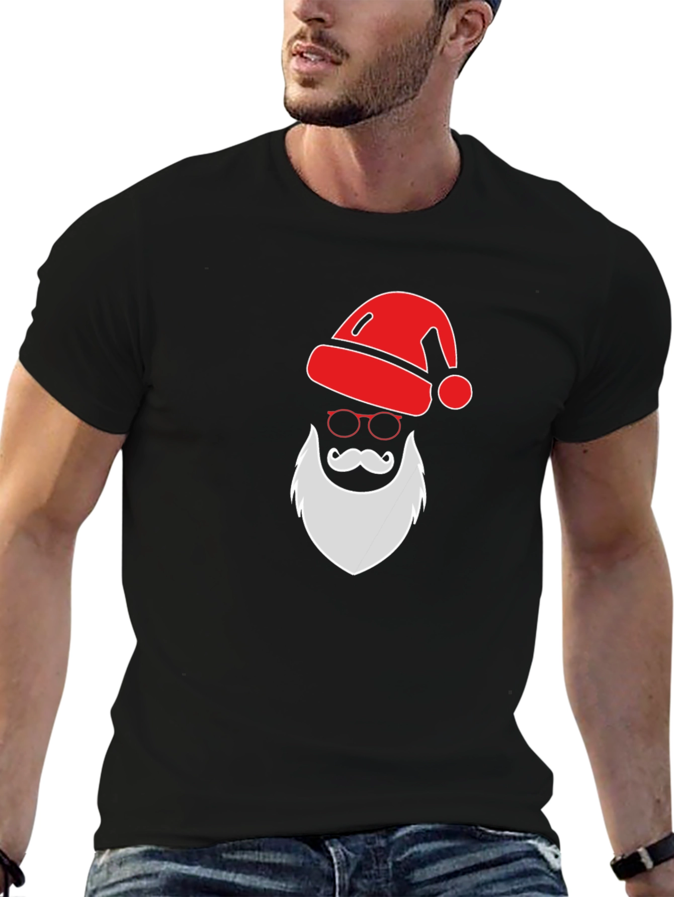 Festive Santa Graphic Tee