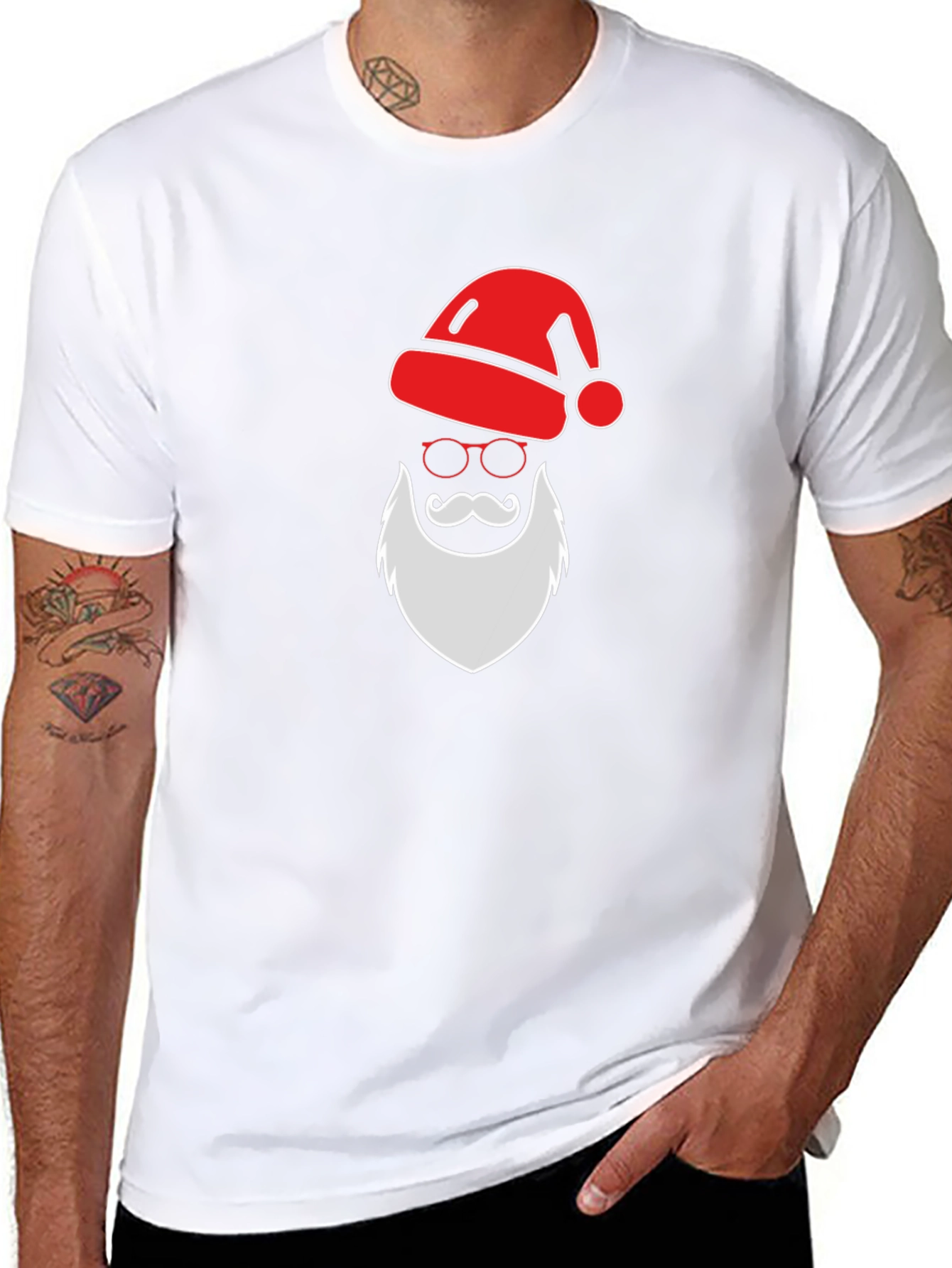 Festive Santa Graphic Tee