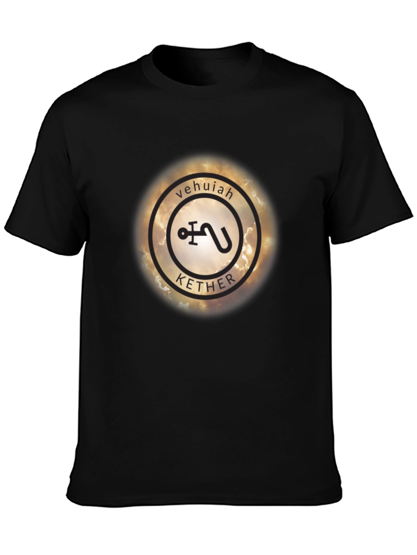 Vehujah Kether Symbol Black T-Shirt