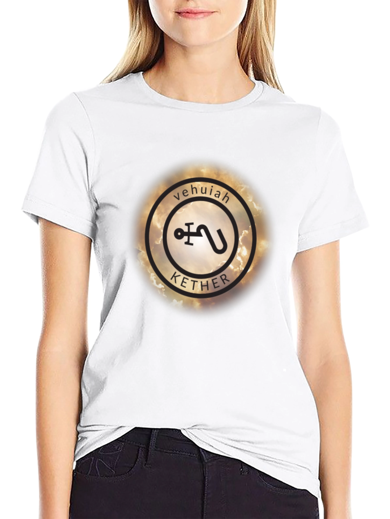 Vehujah Kether Symbol Black T-Shirt
