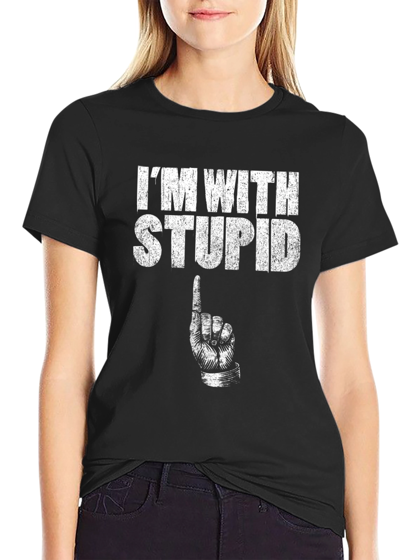 Im With Stupid Graphic T-Shirt
