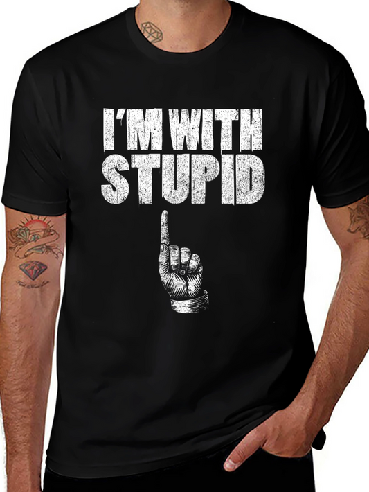 Im With Stupid Graphic T-Shirt