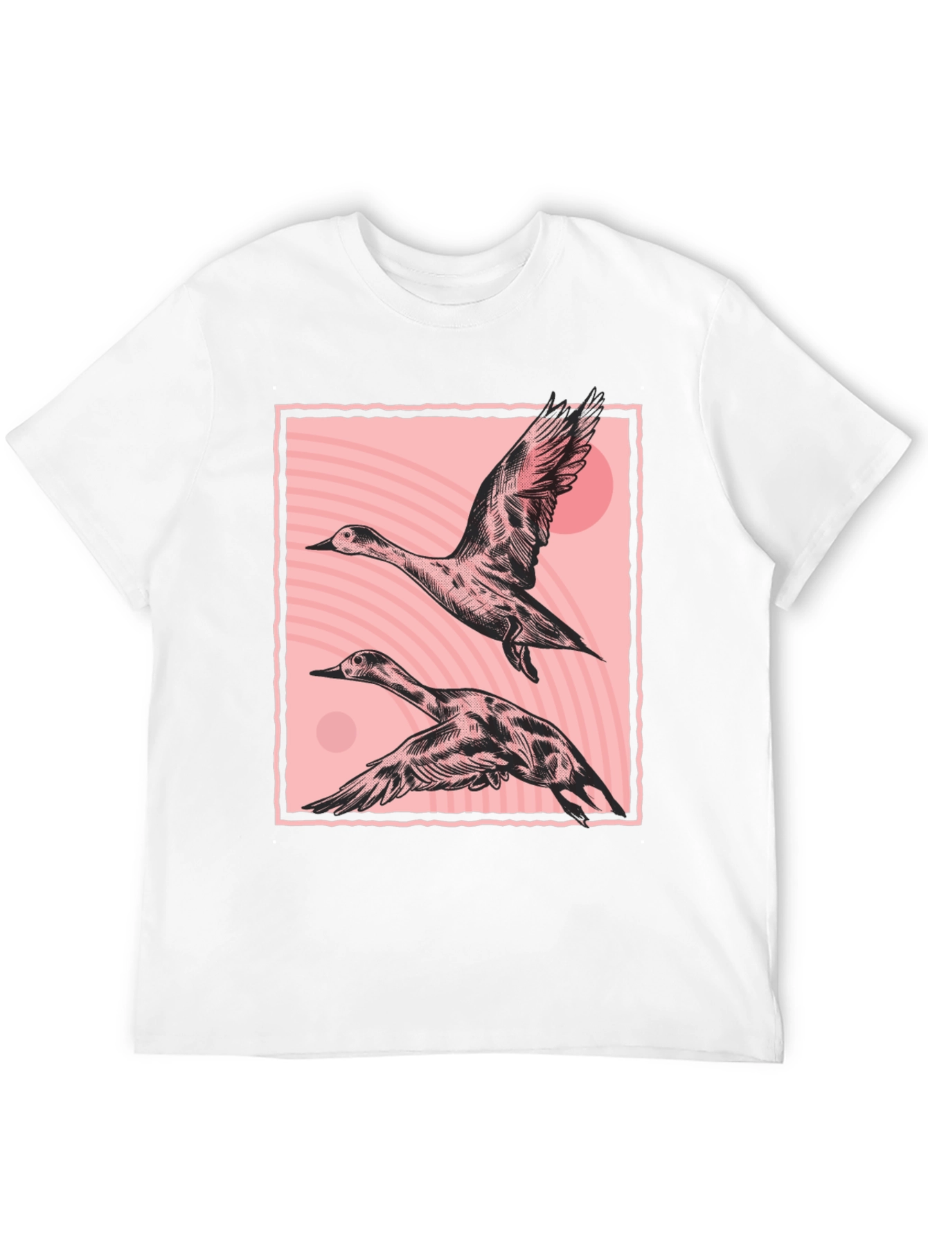 Stylish Black T-Shirt with Duck Graphic