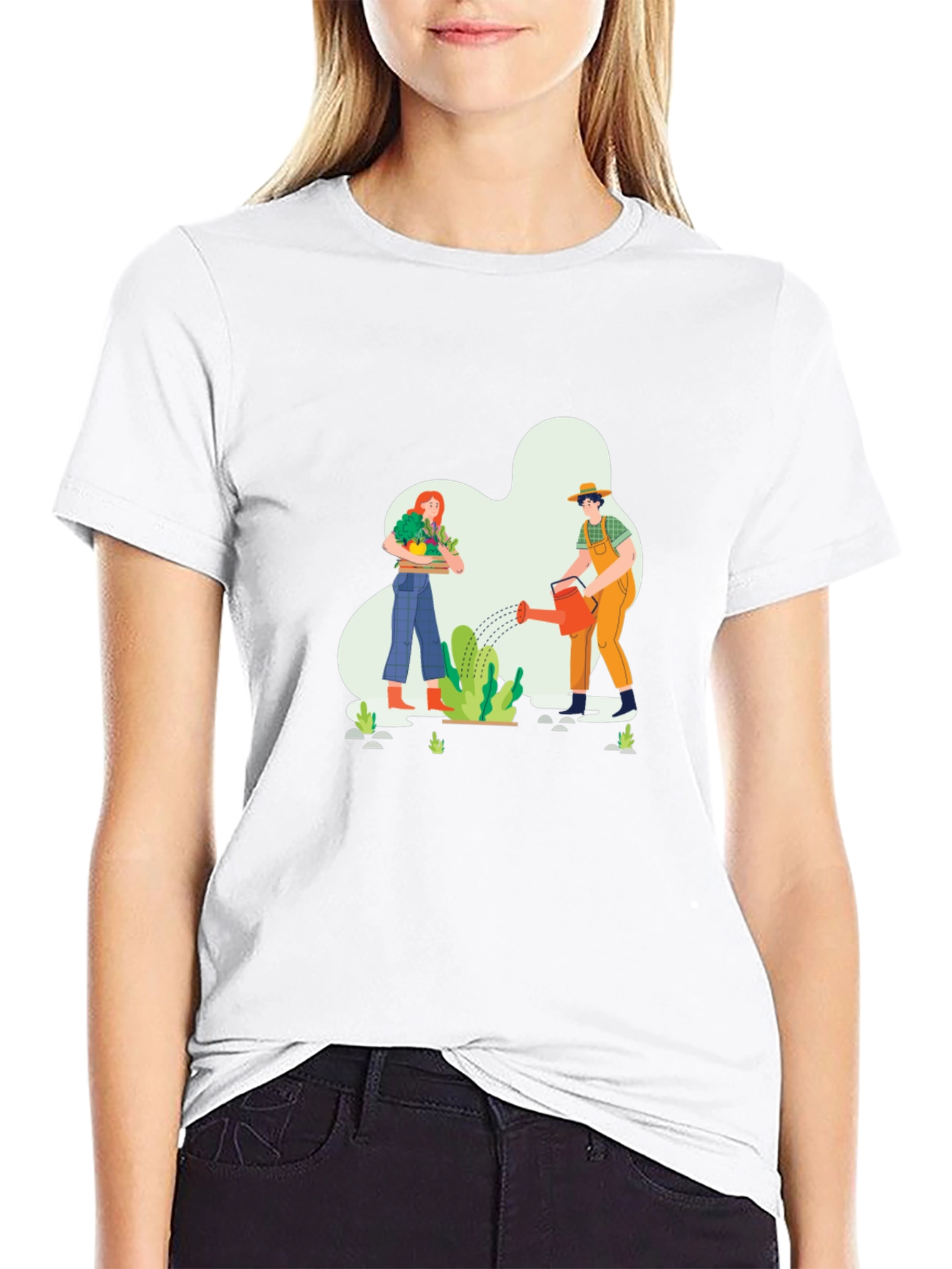Gardener Graphic Tee - Black Cotton T-Shirt