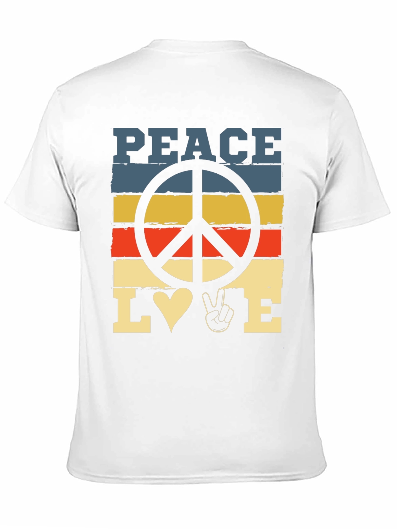 Peace Love T-Shirt - Retro Graphic Tee