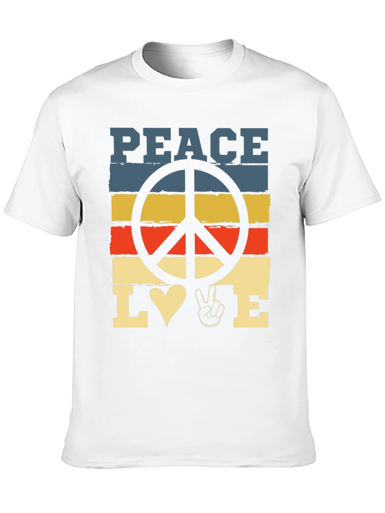 Peace Love T-Shirt - Retro Graphic Tee