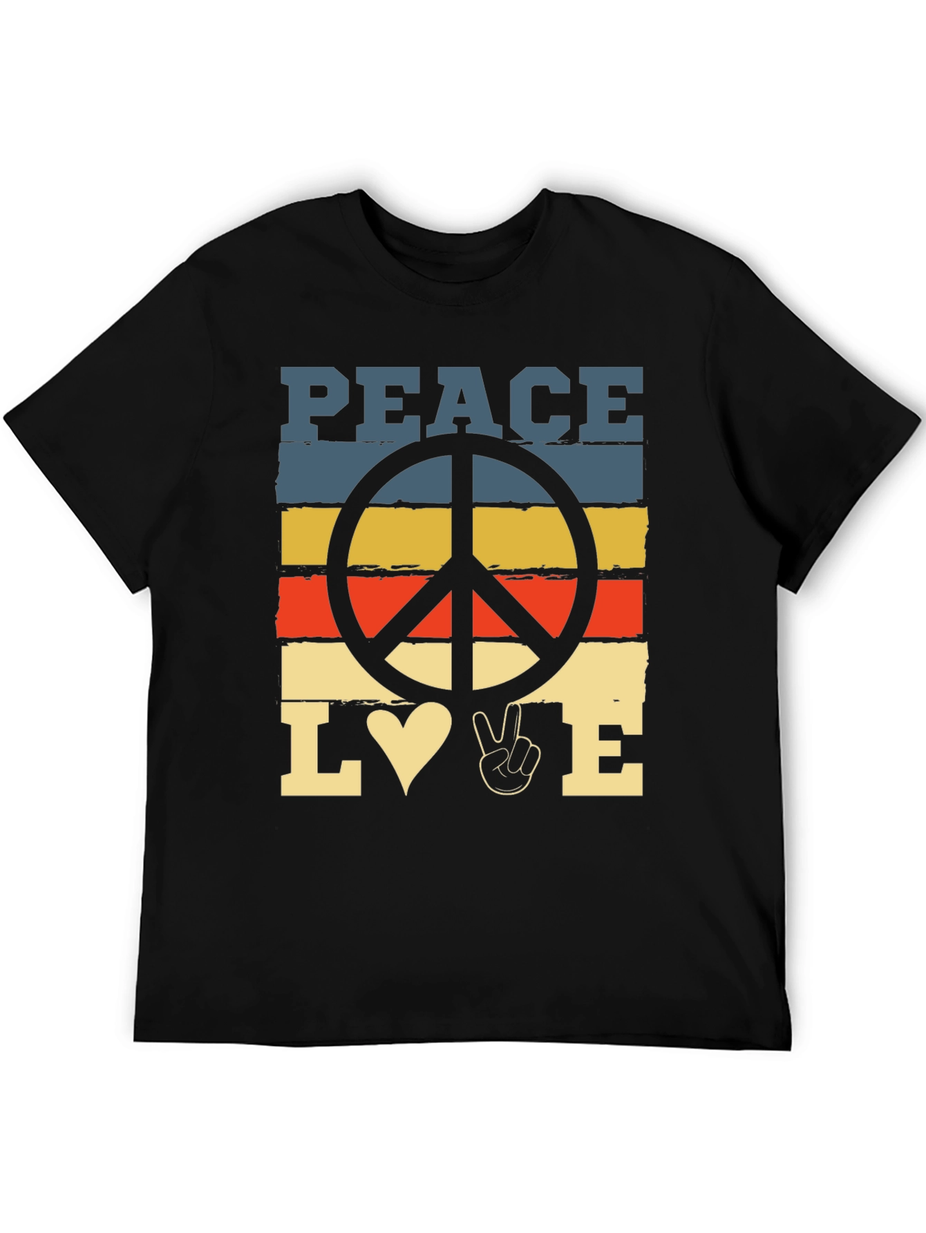 Peace Love T-Shirt - Retro Graphic Tee