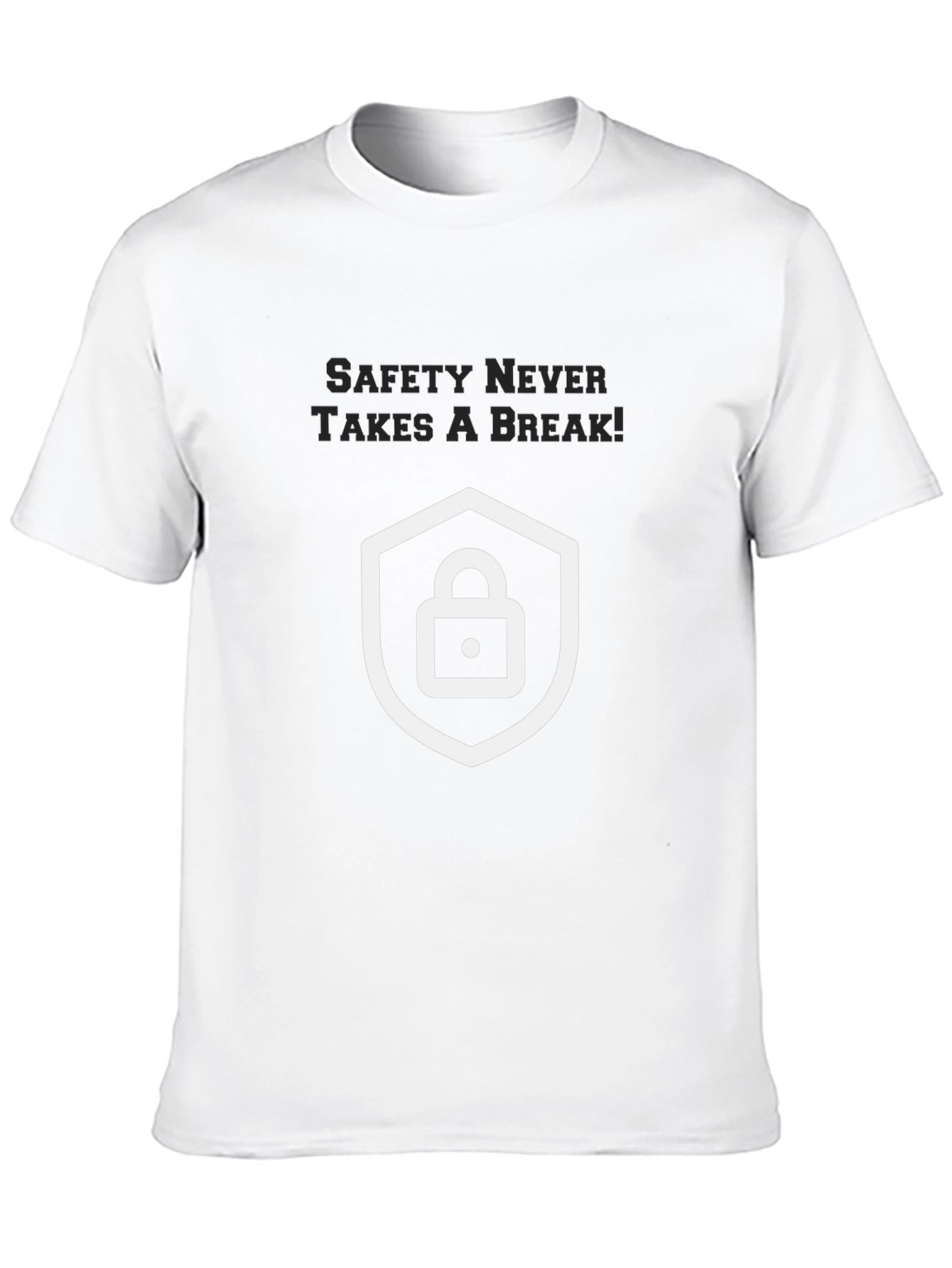 Safety First Graphic Tee - Black