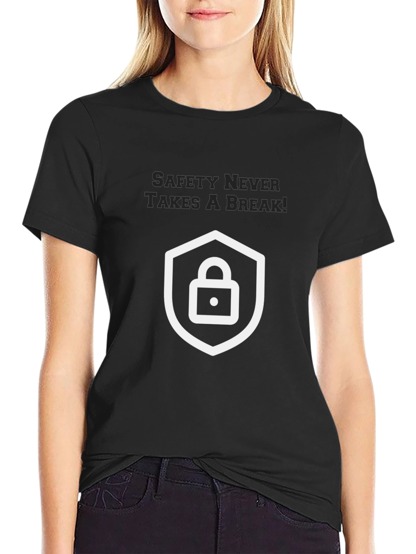 Safety First Graphic Tee - Black