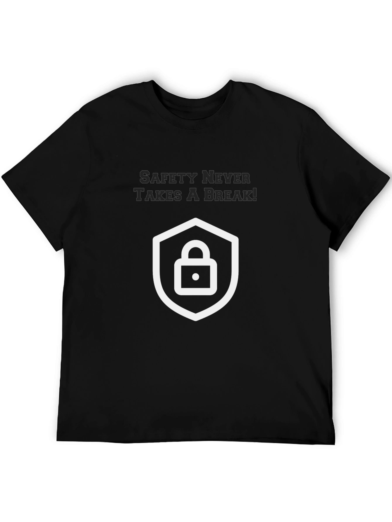 Safety First Graphic Tee - Black