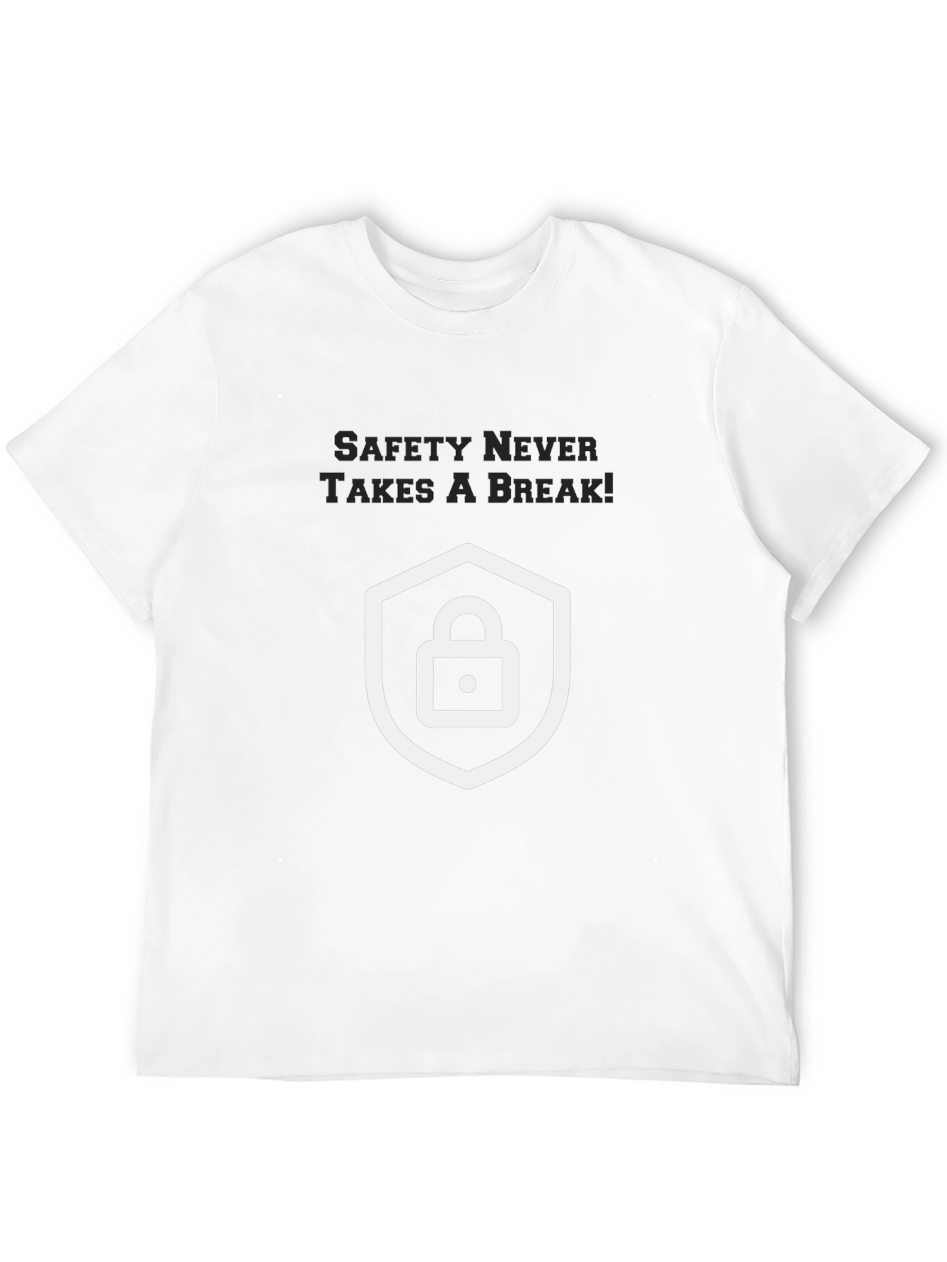 Safety First Graphic Tee - Black