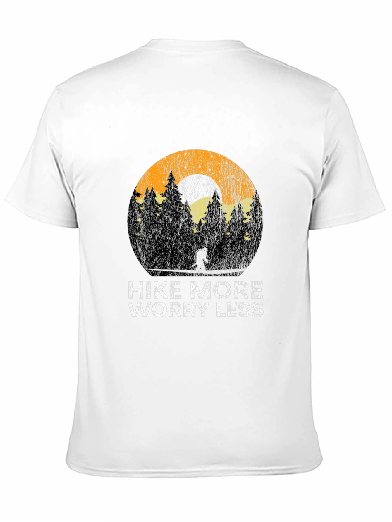 Hike More Worry Less Black T-Shirt