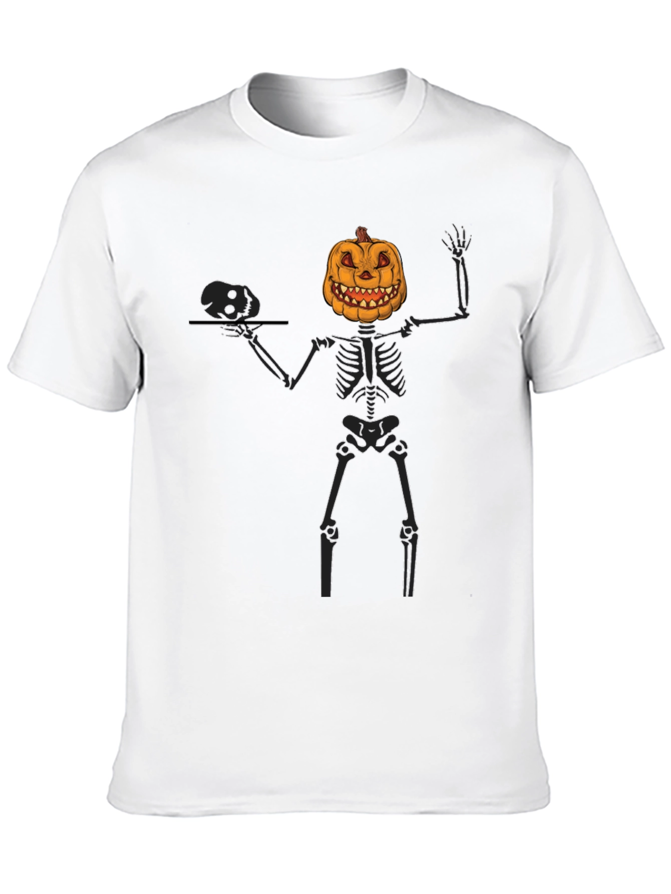 Pumpkin Skeleton Halloween T-Shirt