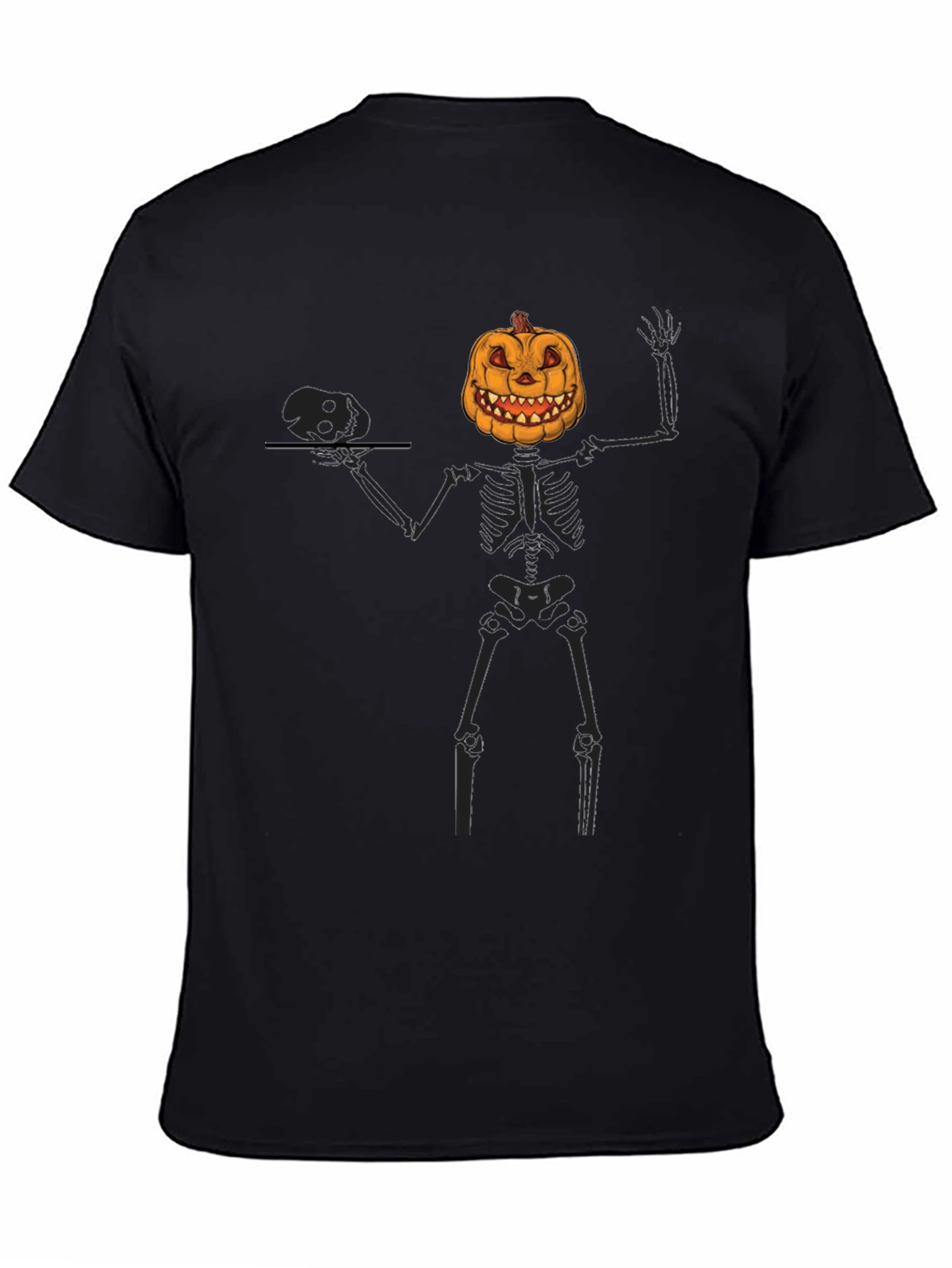 Pumpkin Skeleton Halloween T-Shirt