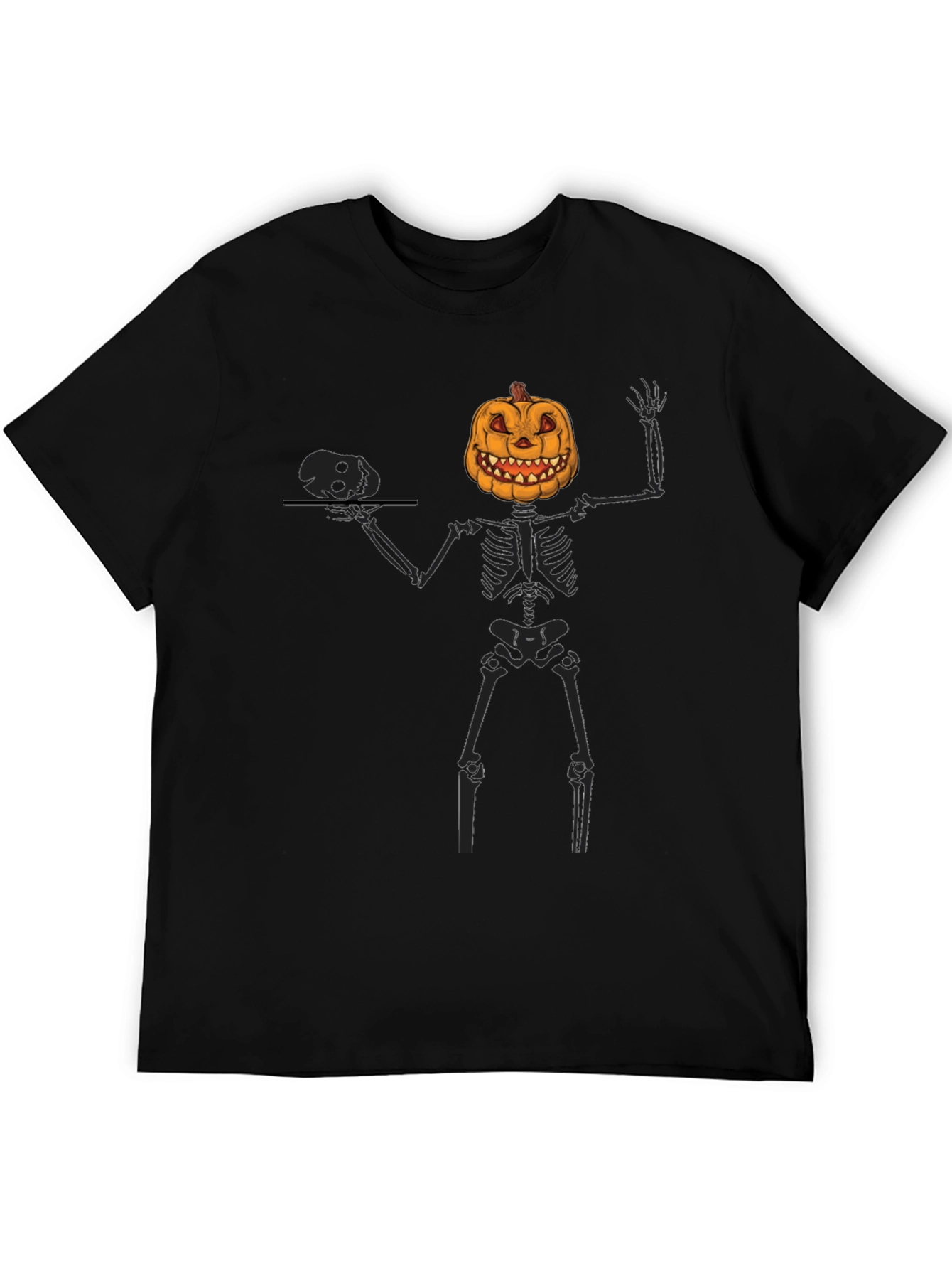 Pumpkin Skeleton Halloween T-Shirt