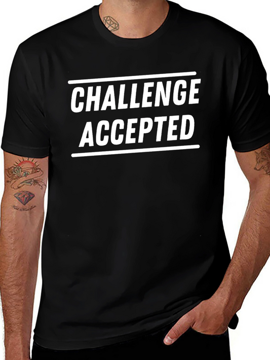 Challenge Accepted Graphic Tee - Black
