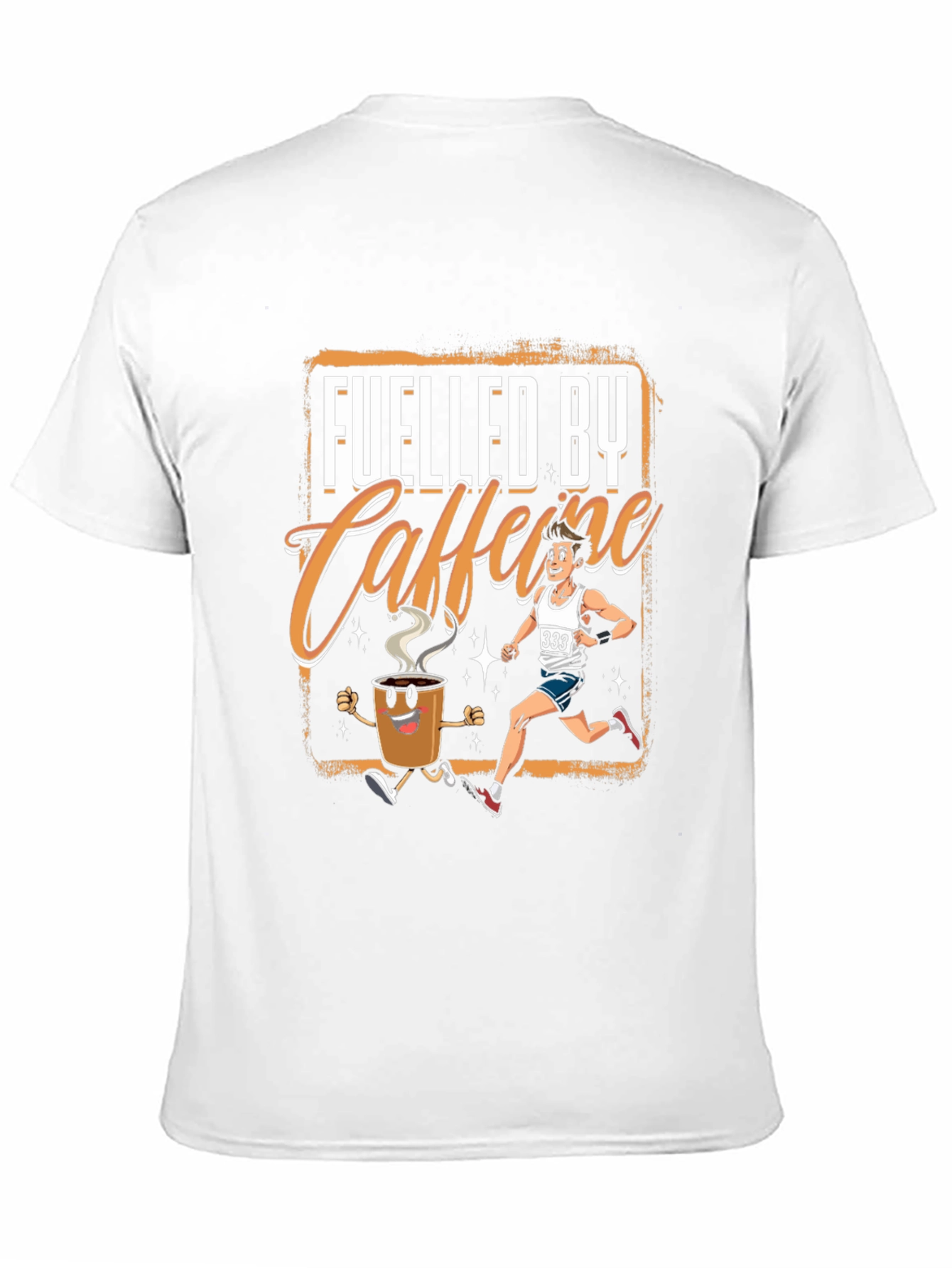 Fueled By Caffeine Running Graphic T-Shirt