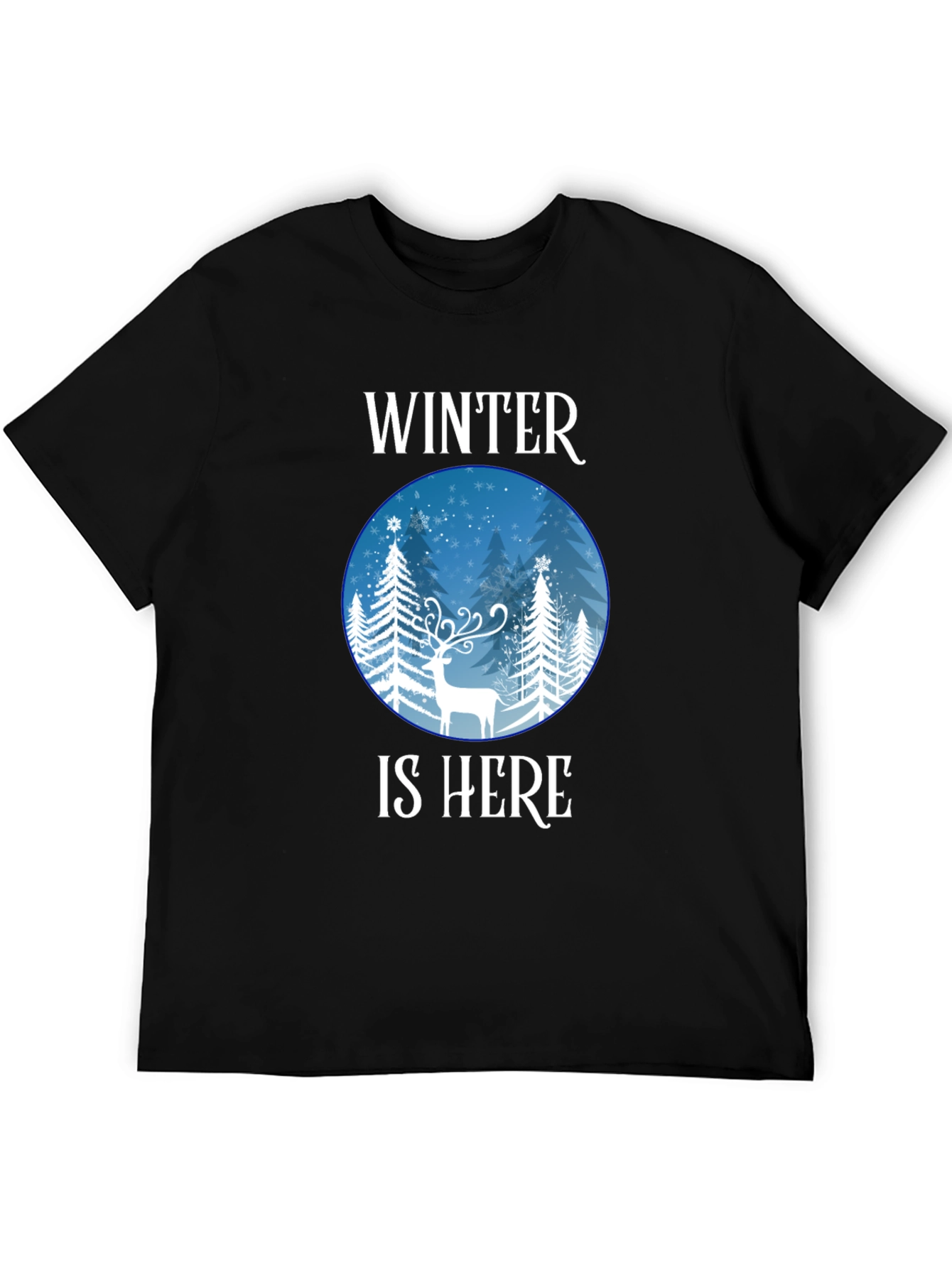 Winter is Here Graphic Tee - Holiday Season Shirt